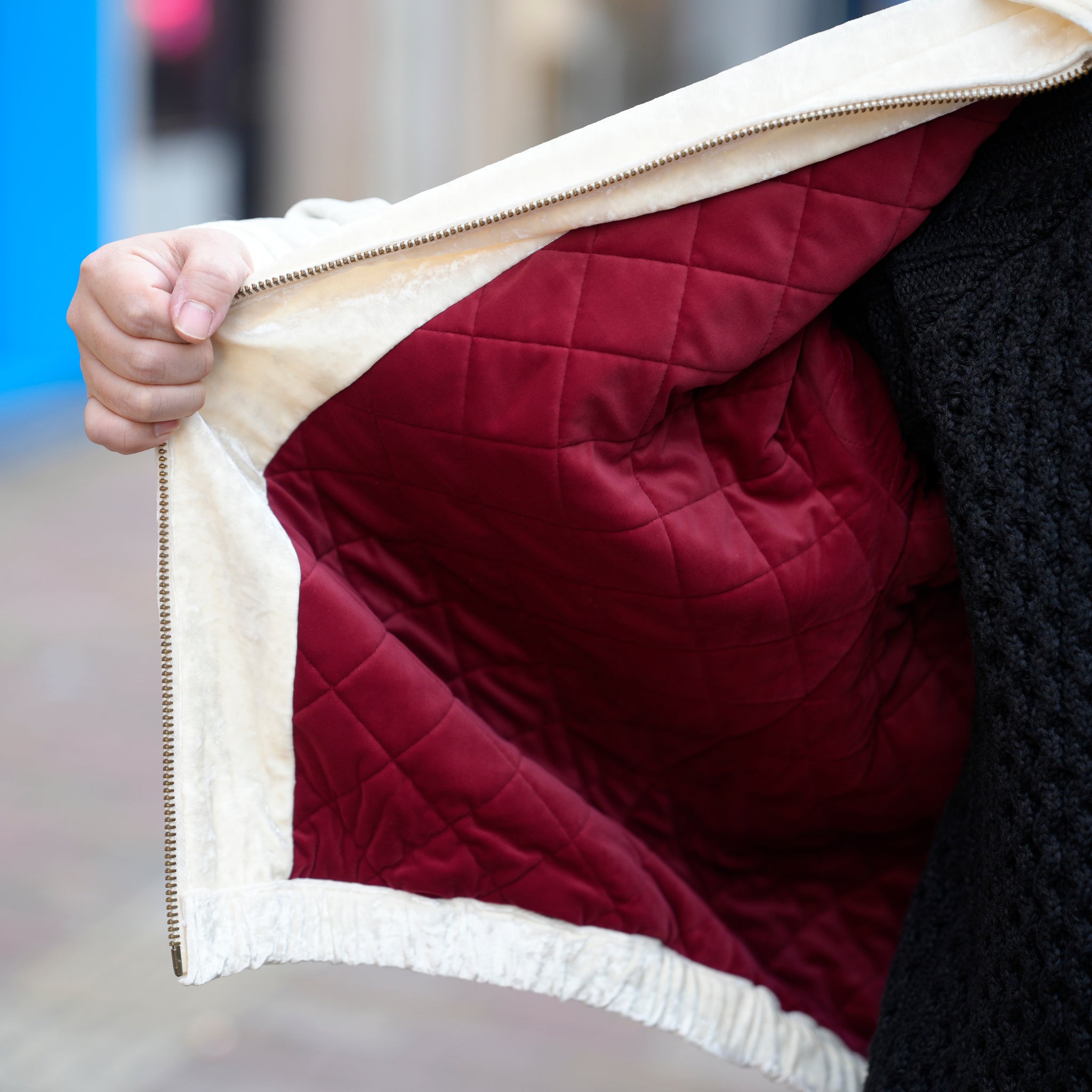 Fabric Embroidered Jumper / White Musk【AMBERGLEAM_アンバーグリーム】1345151214