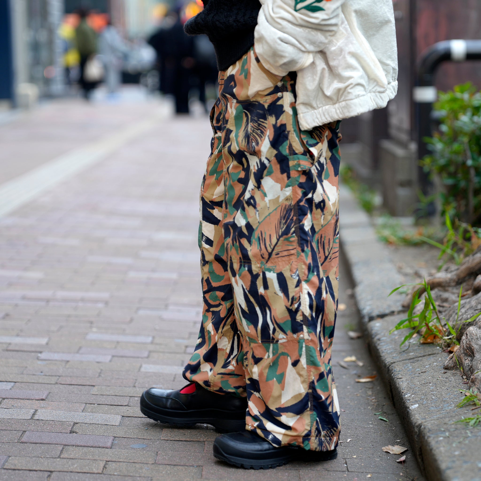 Fabric Hybrid Work Pants / Camouflage【AMBERGLEAM_アンバーグリーム】134651212