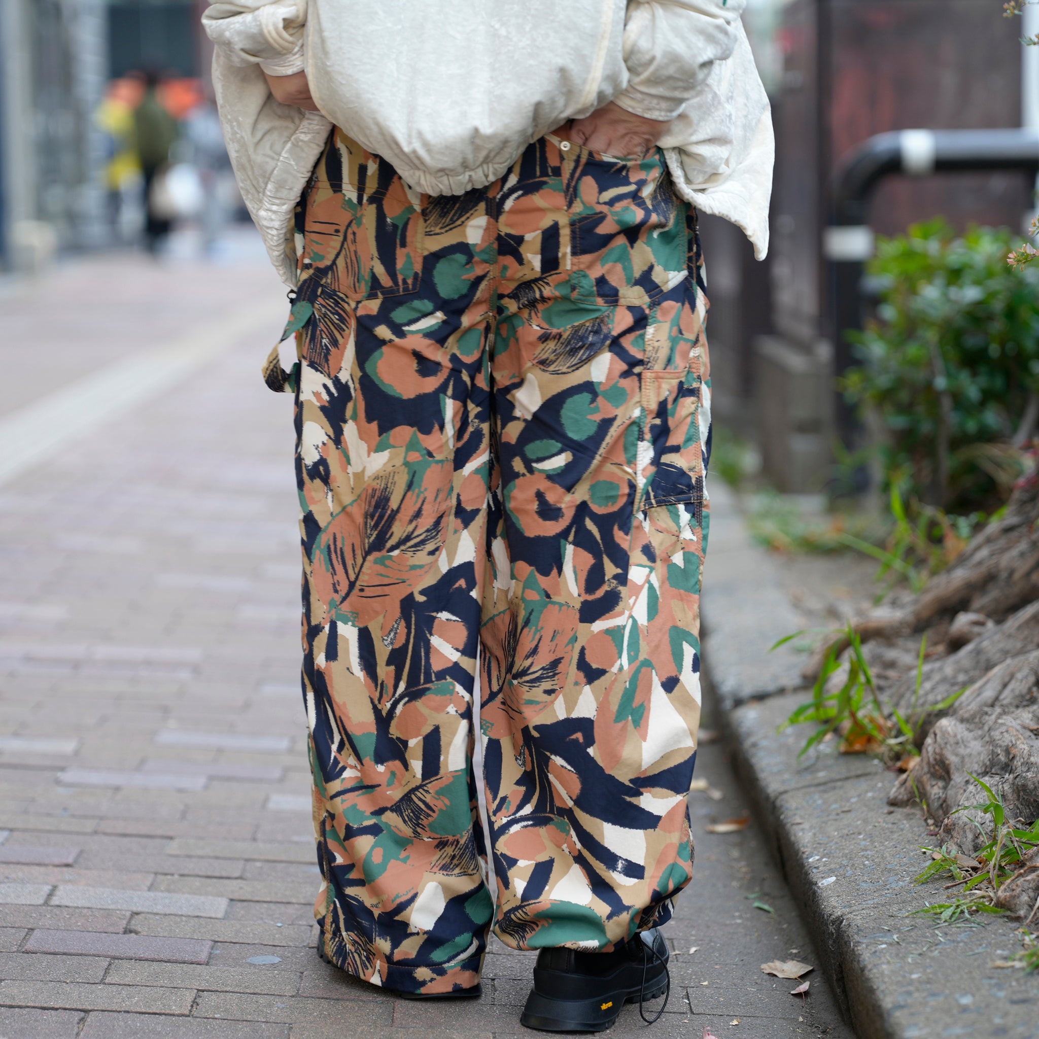 Fabric Hybrid Work Pants / Camouflage【AMBERGLEAM_アンバーグリーム】134651212