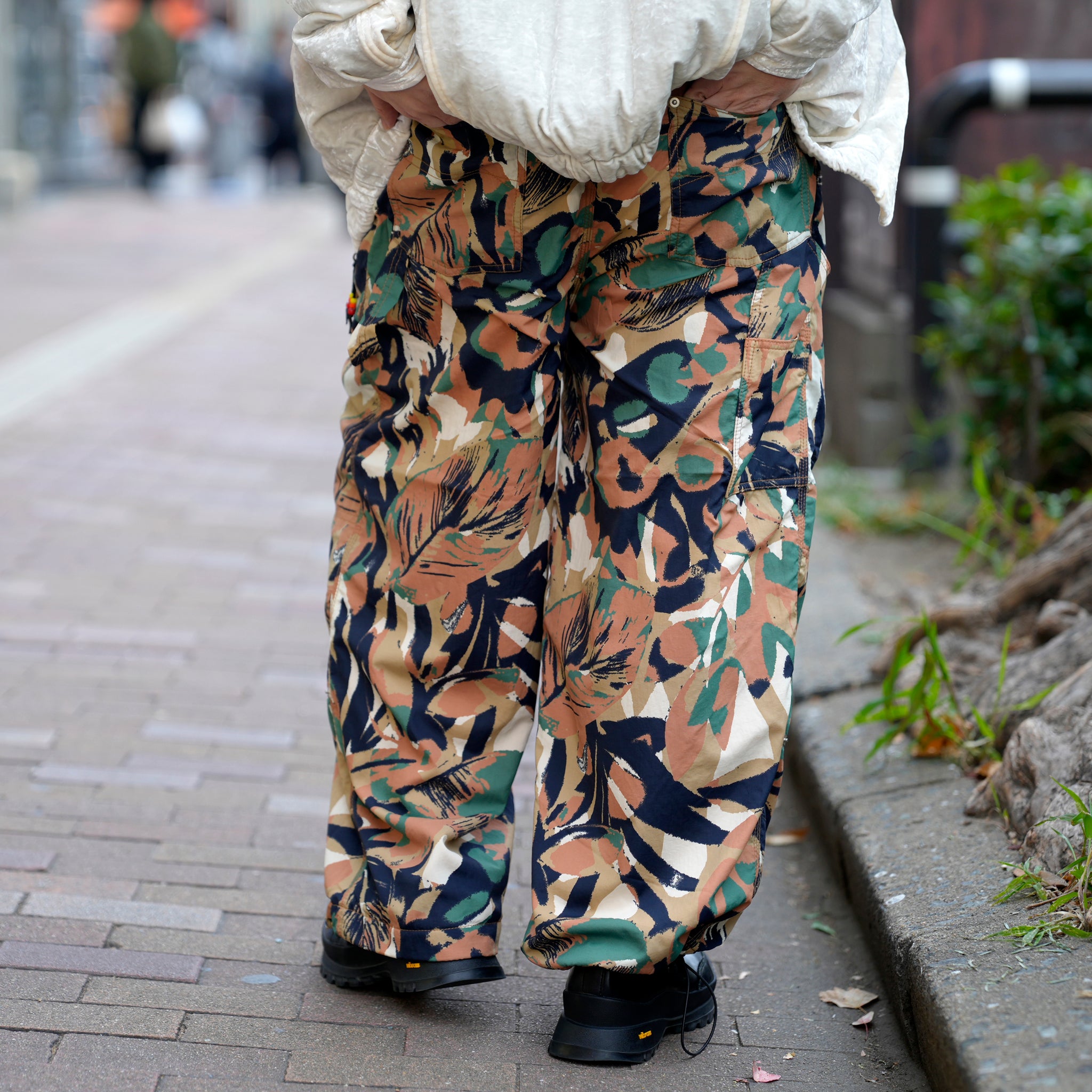 Fabric Hybrid Work Pants / Camouflage【AMBERGLEAM_アンバーグリーム】134651212