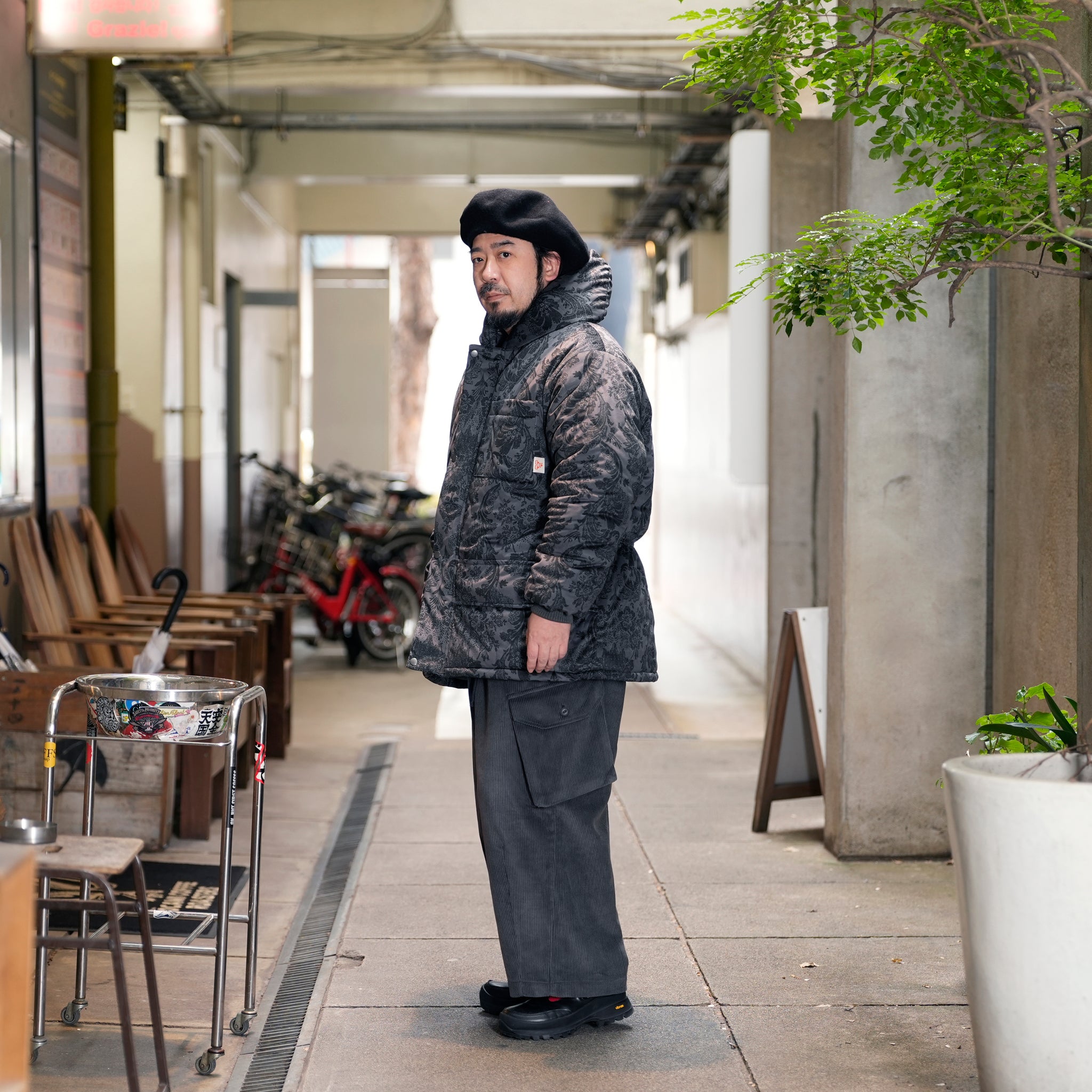 G64302_GR | CORDUROY BALLOON PANTS-GR | Color:Gray【GORT_ゴート】【archive】
