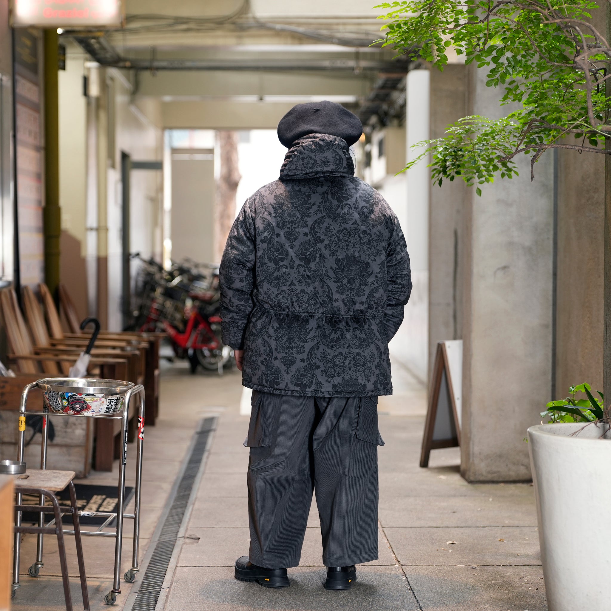 G64302_GR | CORDUROY BALLOON PANTS-GR | Color:Gray【GORT_ゴート】【archive】