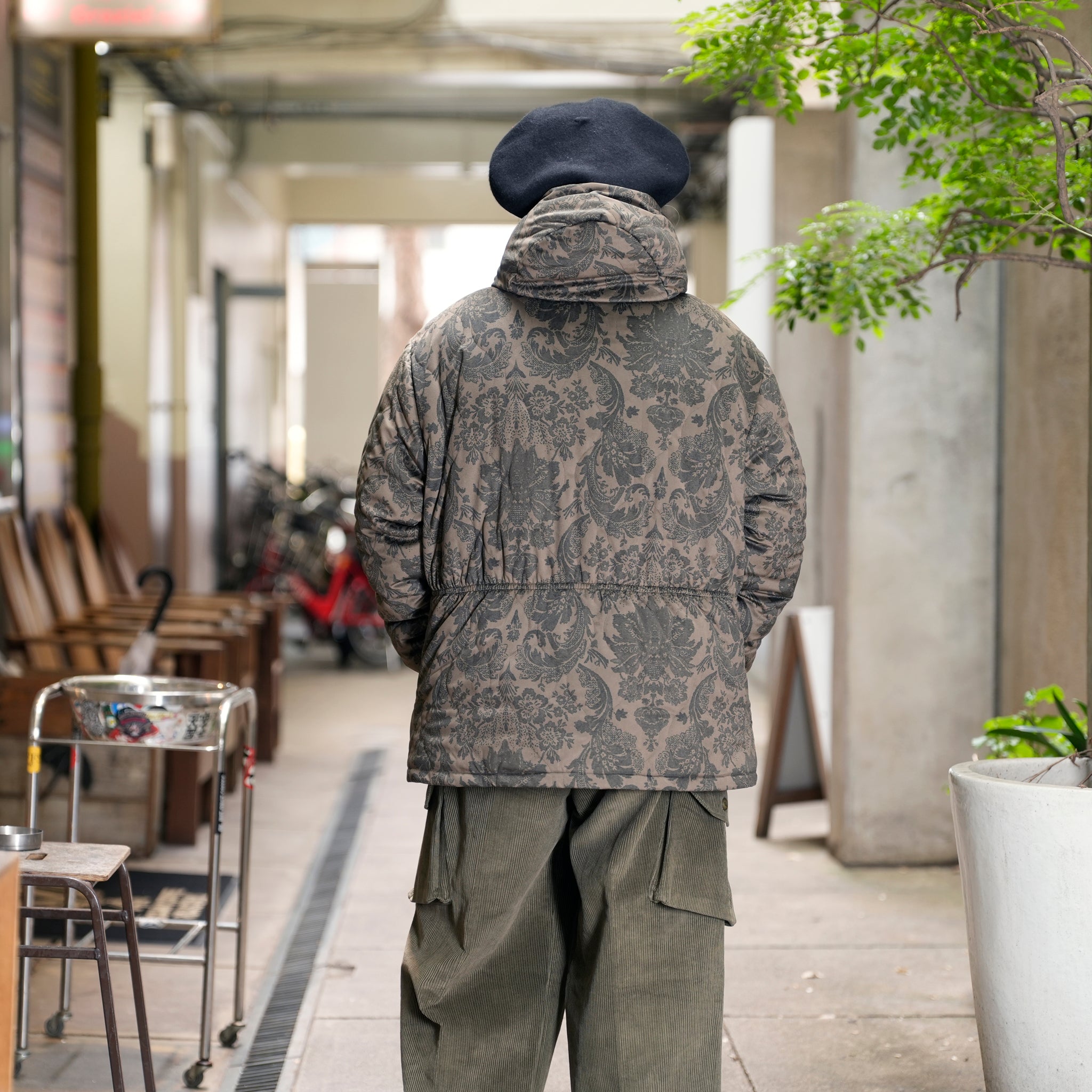 G64103_VT.KH | PADDING HOODIE JUMPER-VT.KH | Color:Khaki【GORT_ゴート】