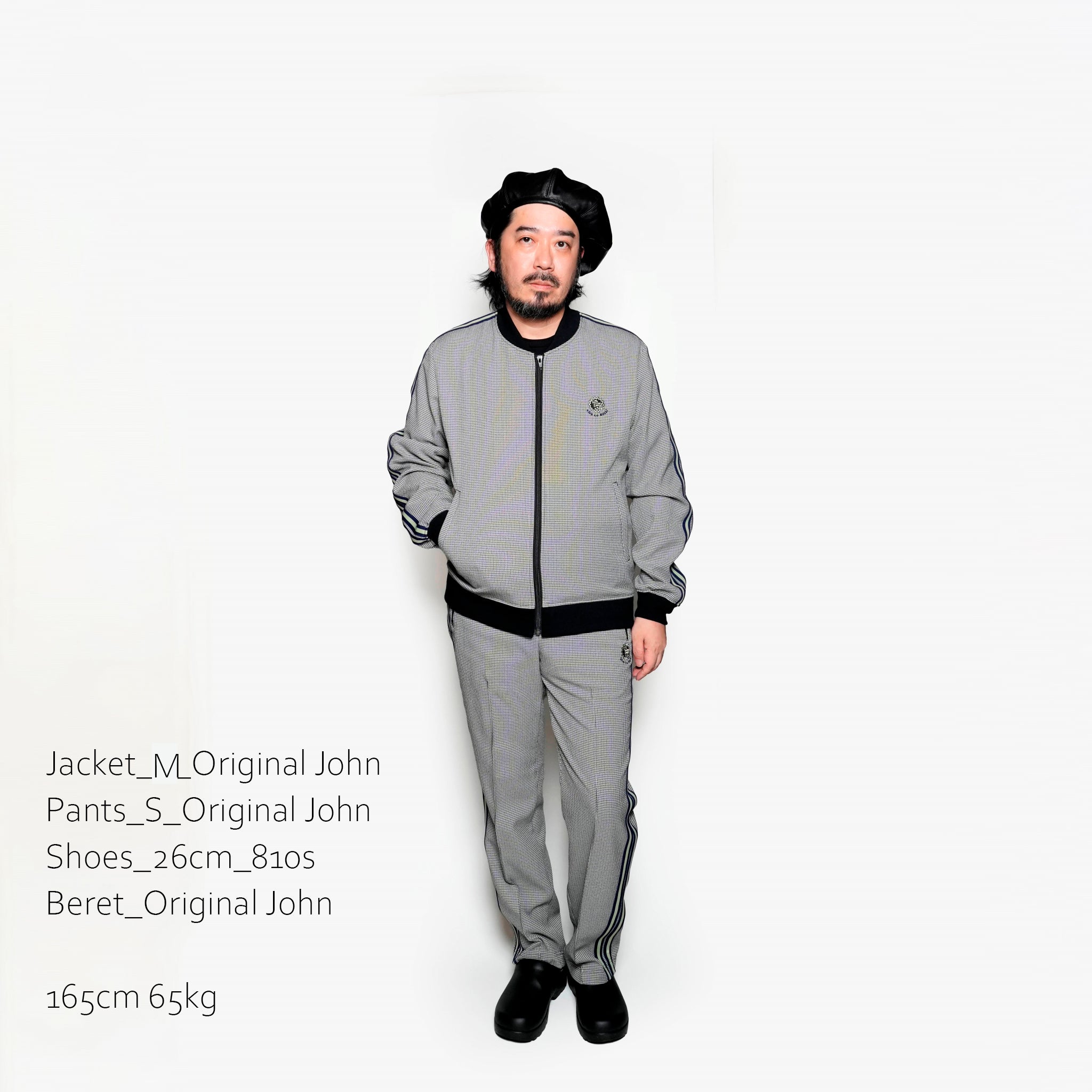 JK515 | BRIT TRACK JACKET | Color:LIGHT GREY【ORIGINAL JOHN_オリジナルジョン】