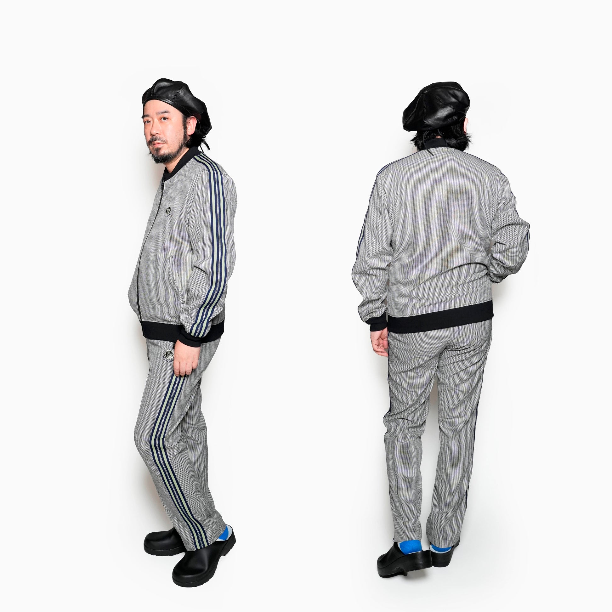 PT513 | BRIT TRACK BOTTOMS | Color:LIGHT GREY【ORIGINAL JOHN_オリジナルジョン】