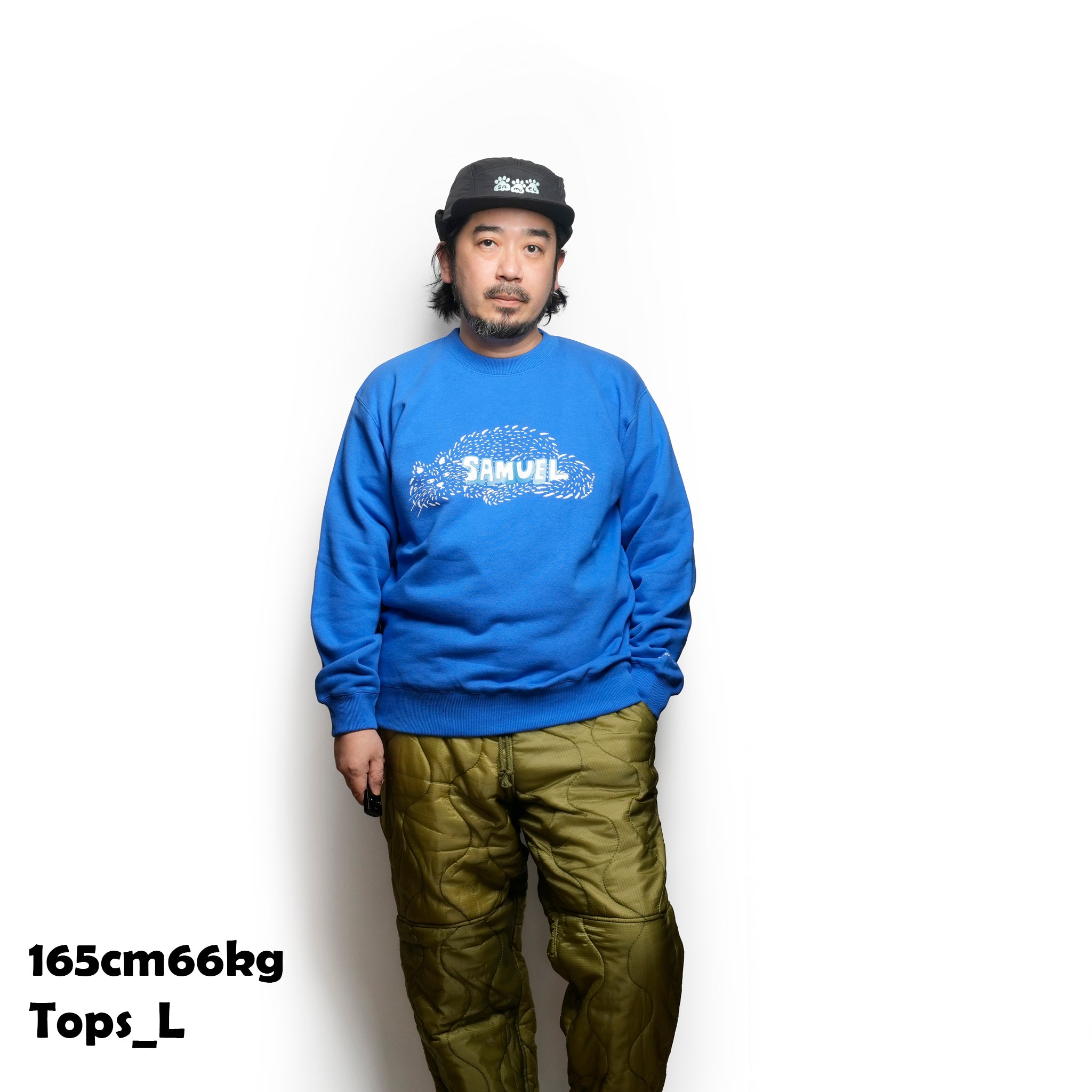 SAMUEL × SHIMAO MAHO CAMP CAP | Color:BLACK / BLUE | S-25AW-SM-003【SAMUEL_サミュエル】