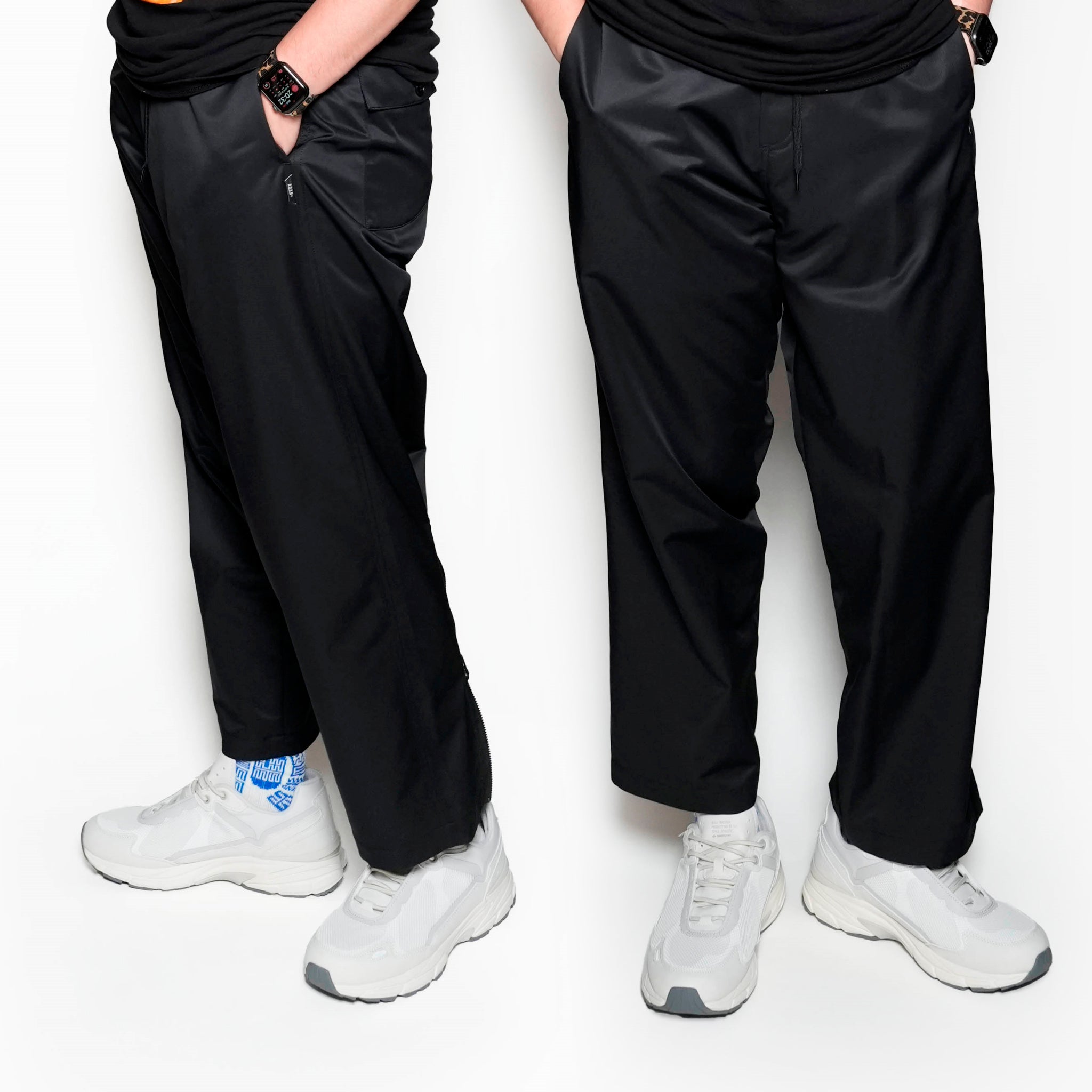 AD00258_BLACK | UNDER ZIP PANTS | Color:Black【ADAN_エーディーエーエヌ】