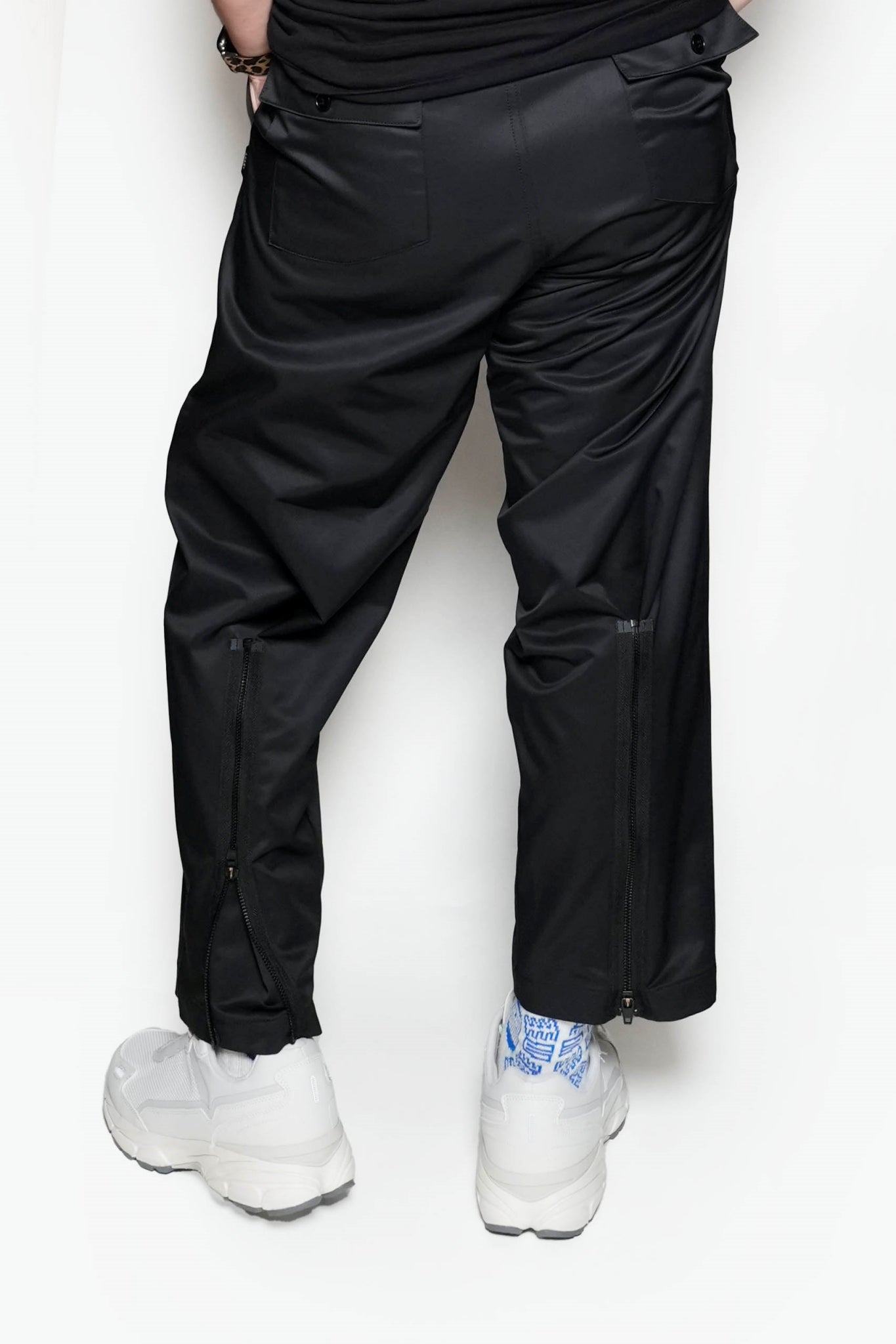 AD00258_BLACK | UNDER ZIP PANTS | Color:Black【ADAN_エーディーエーエヌ】