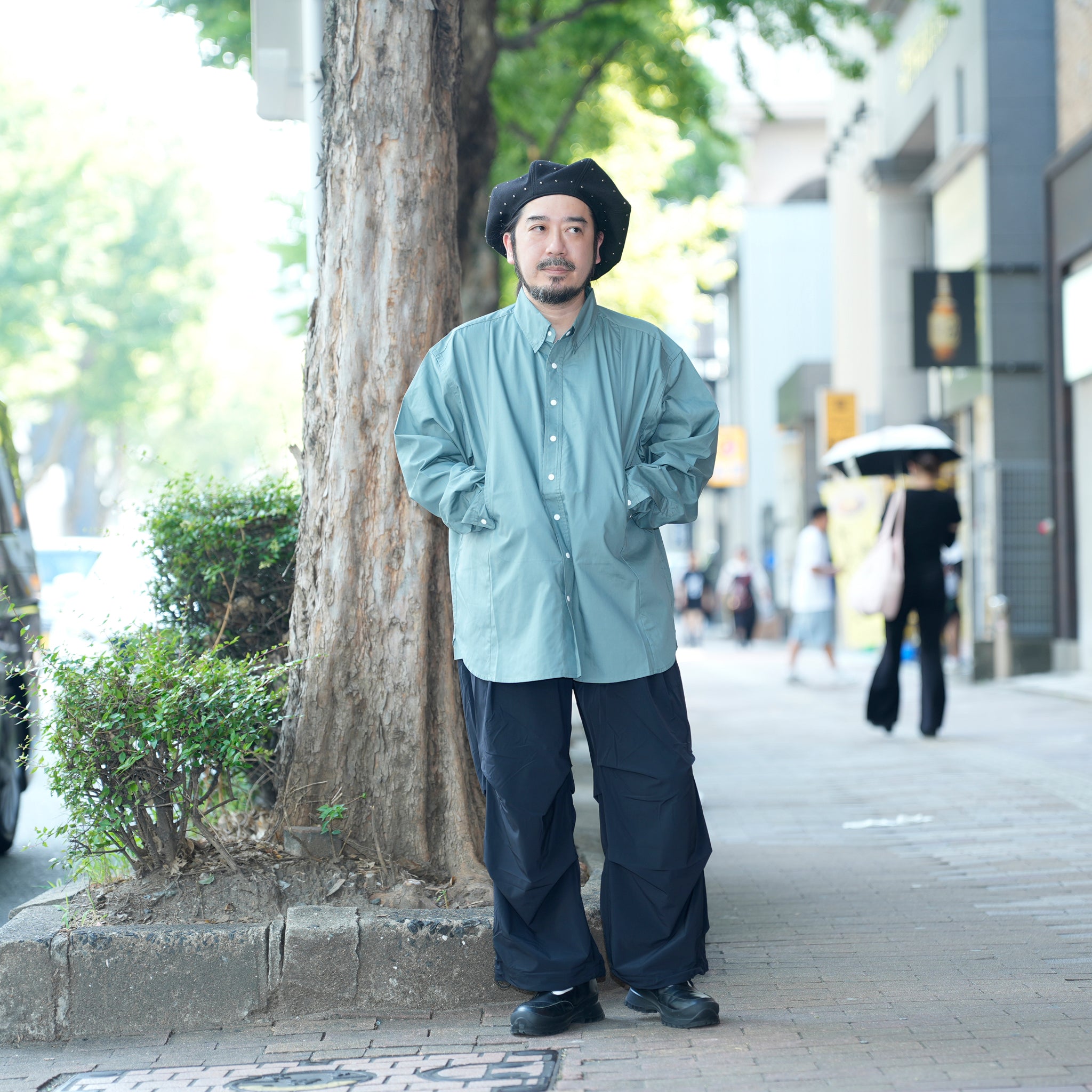 レギュラーカラーシャツ | Color_Color: Green Shade | No__207_color: green shade【UNTRACE_アントレース】