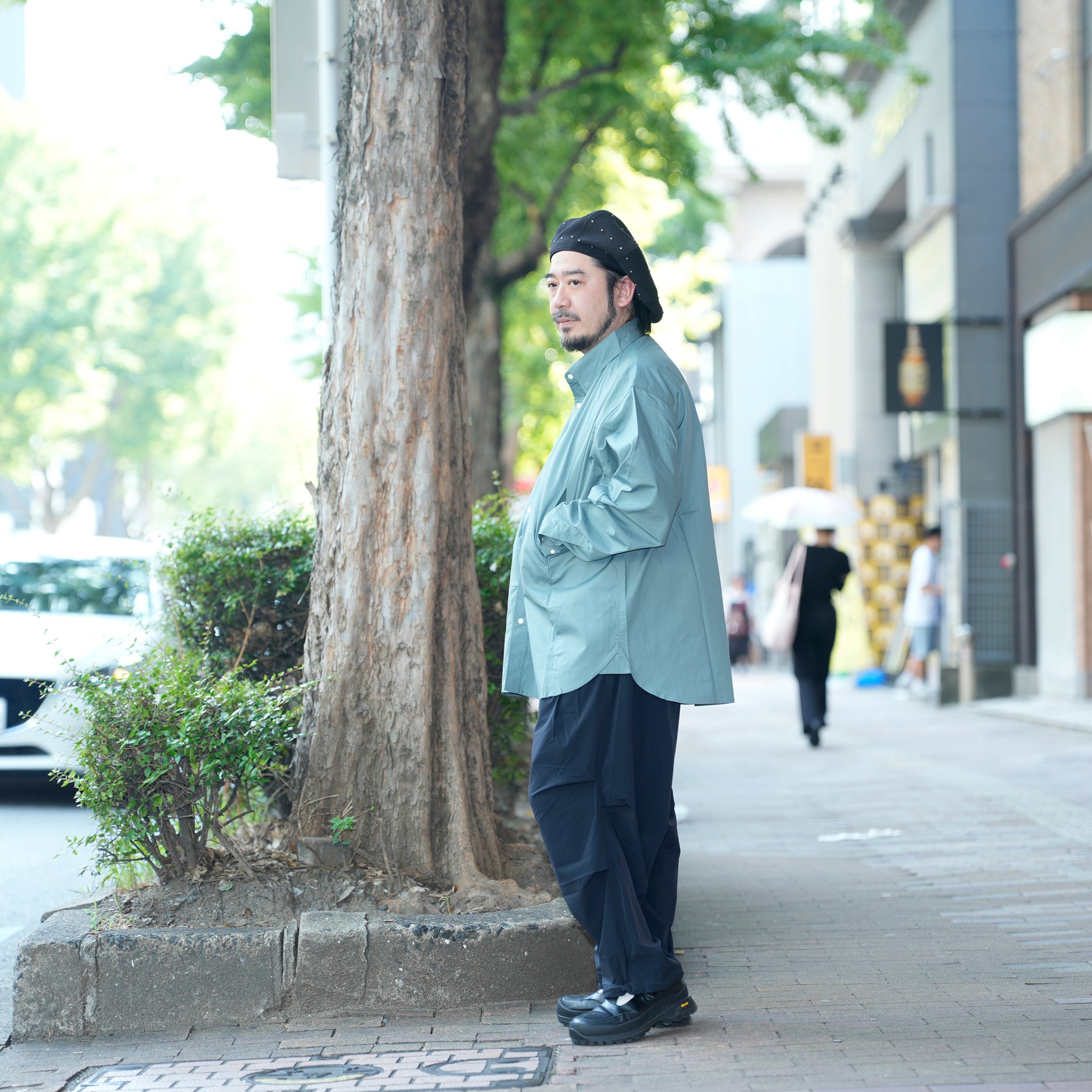 レギュラーカラーシャツ | Color_Color: Green Shade | No__207_color: green shade【UNTRACE_アントレース】