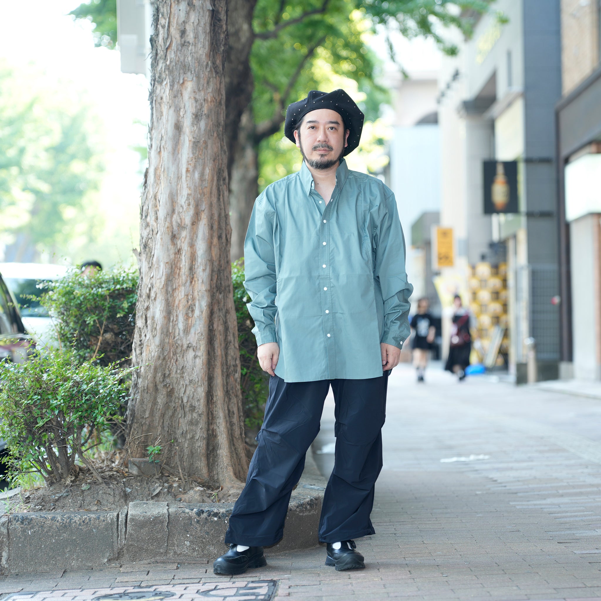 レギュラーカラーシャツ | Color_Color: Green Shade | No__207_color: green shade【UNTRACE_アントレース】