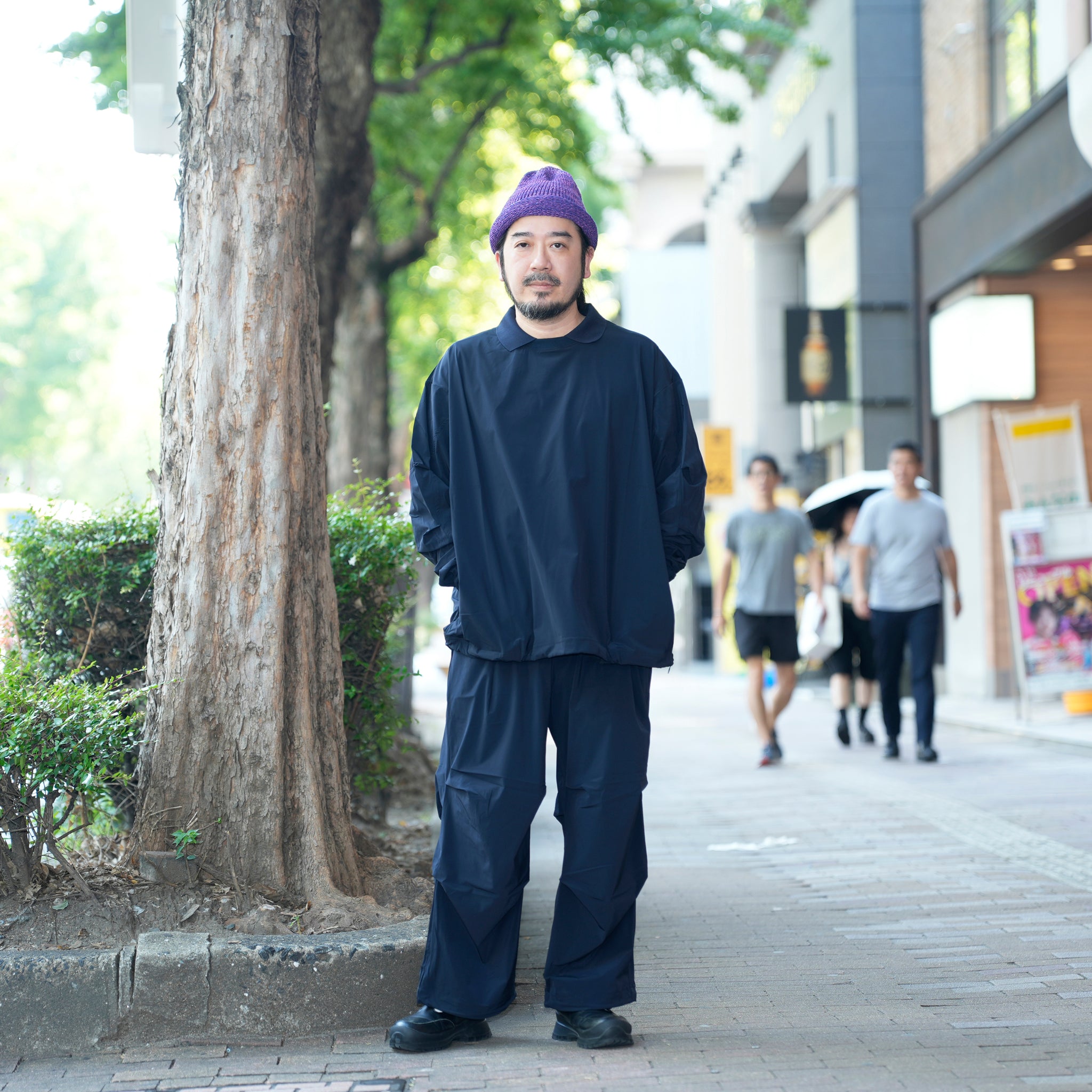 カラースモック L/S | Color_Color: Dark Navy | No__203_color: dark navy【UNTRACE_アントレース】