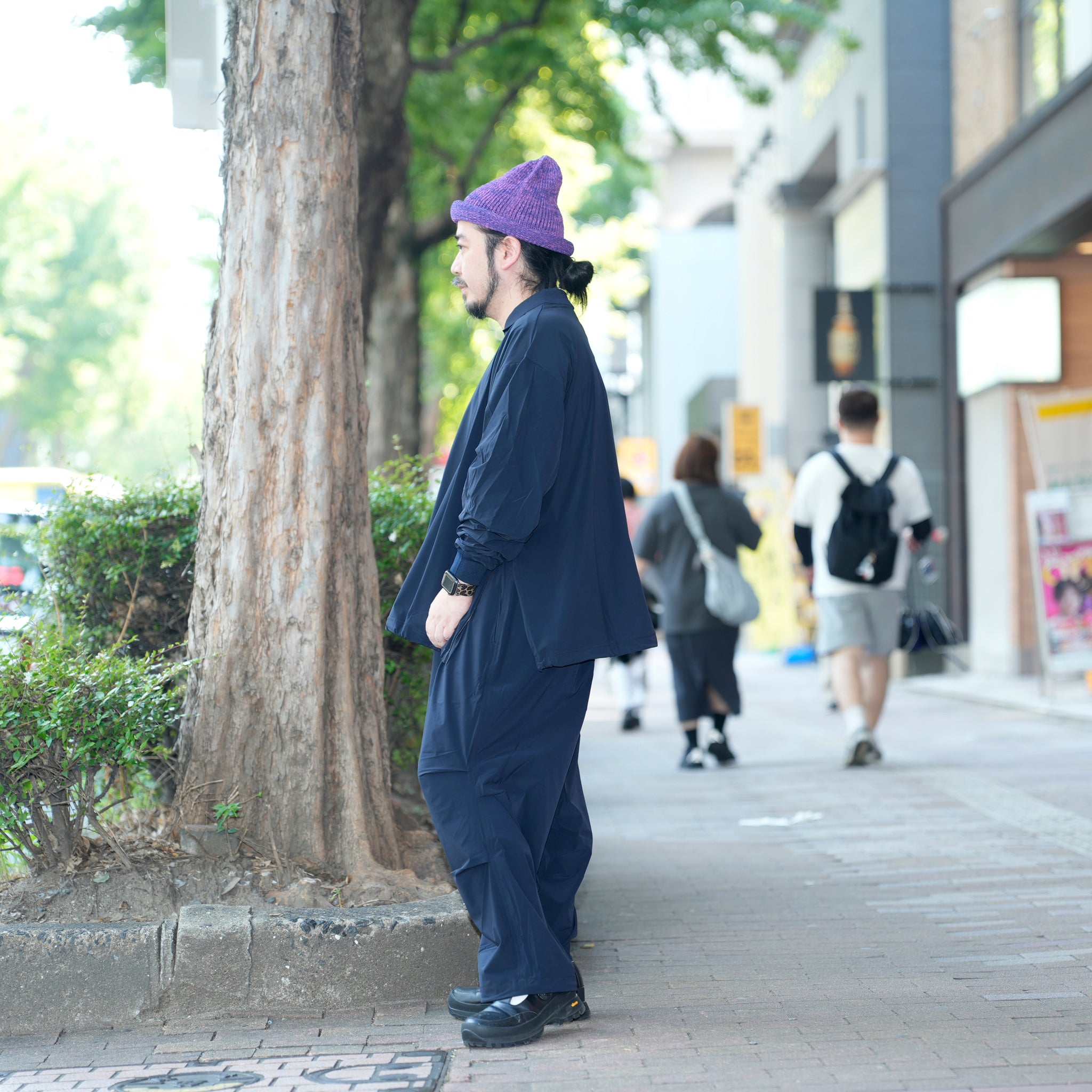 カラースモック L/S | Color_Color: Dark Navy | No__203_color: dark navy【UNTRACE_アントレース】