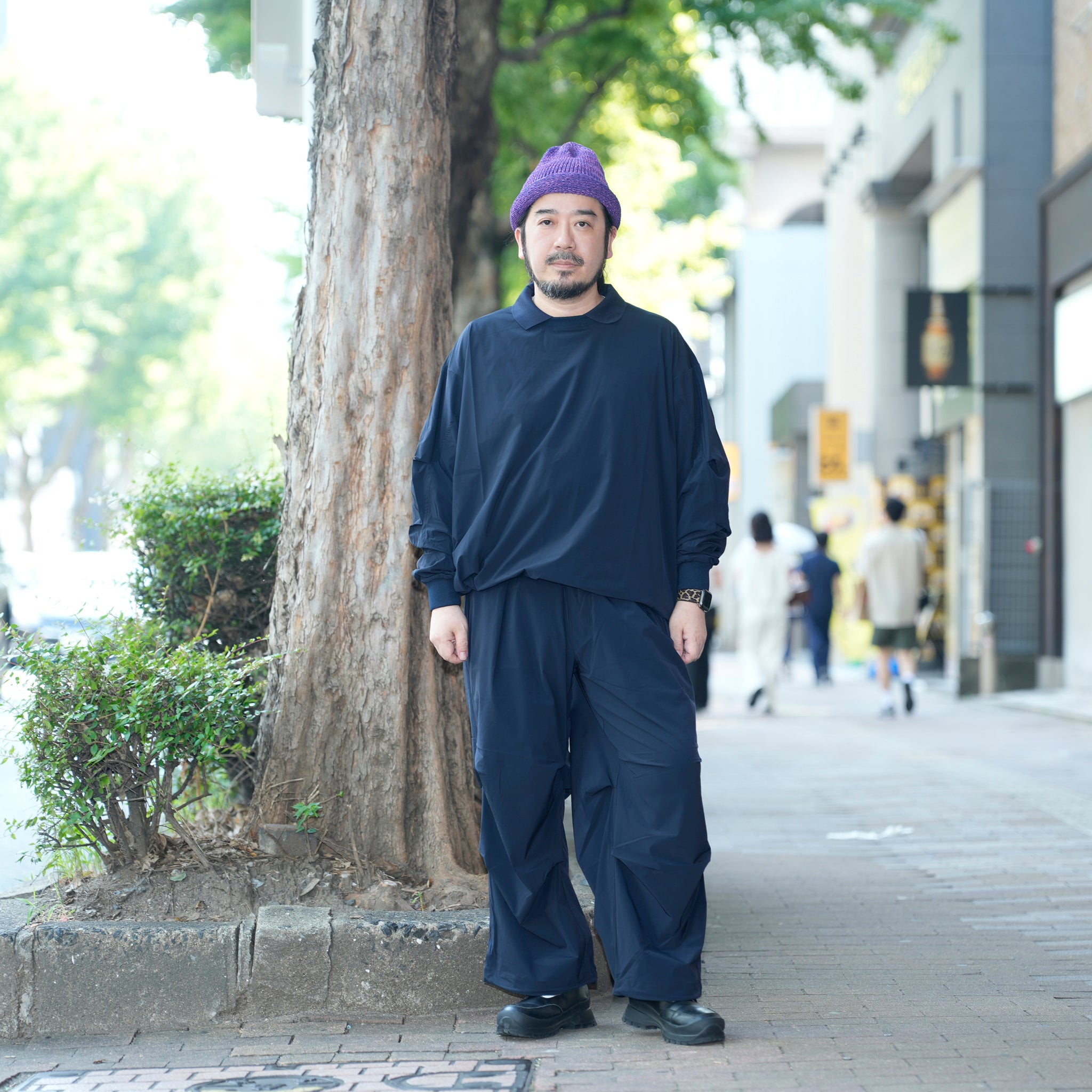 カラースモック L/S | Color_Color: Dark Navy | No__203_color: dark navy【UNTRACE_アントレース】