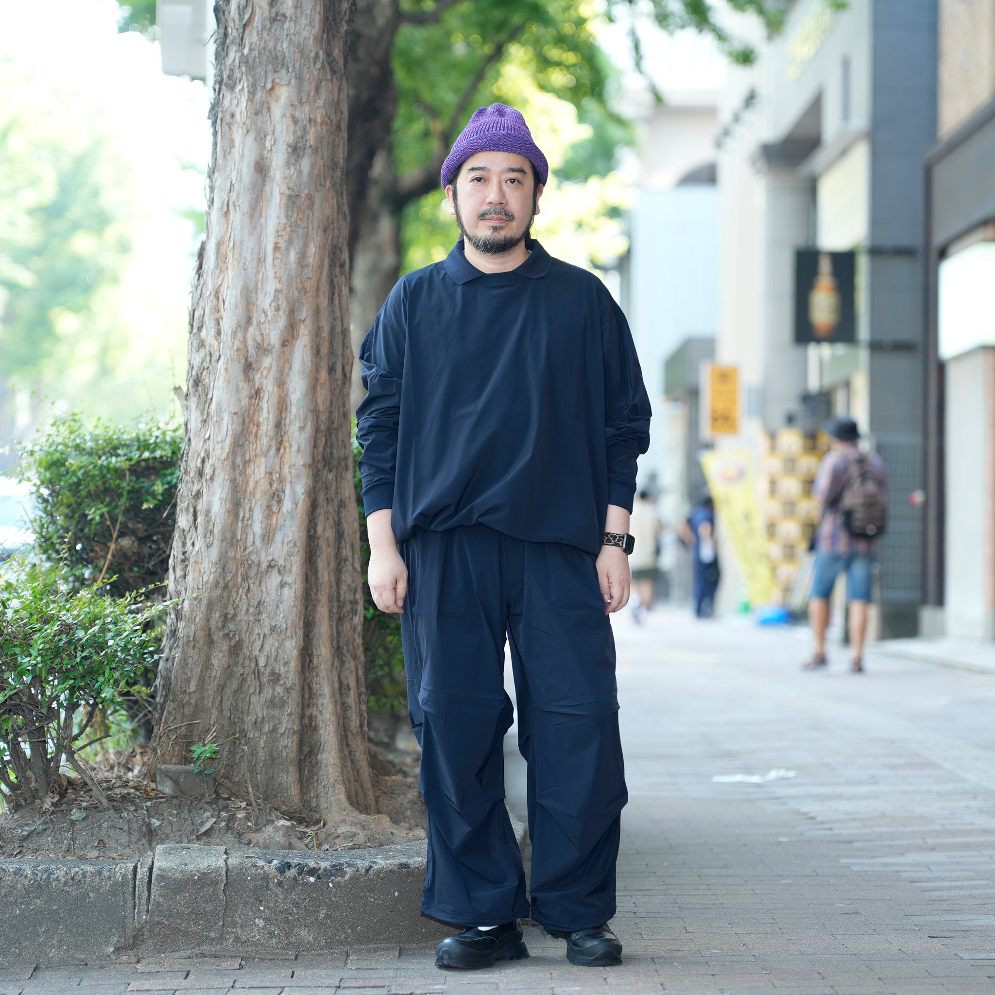 カラースモック L/S | Color_Color: Dark Navy | No__203_color: dark navy【UNTRACE_アントレース】