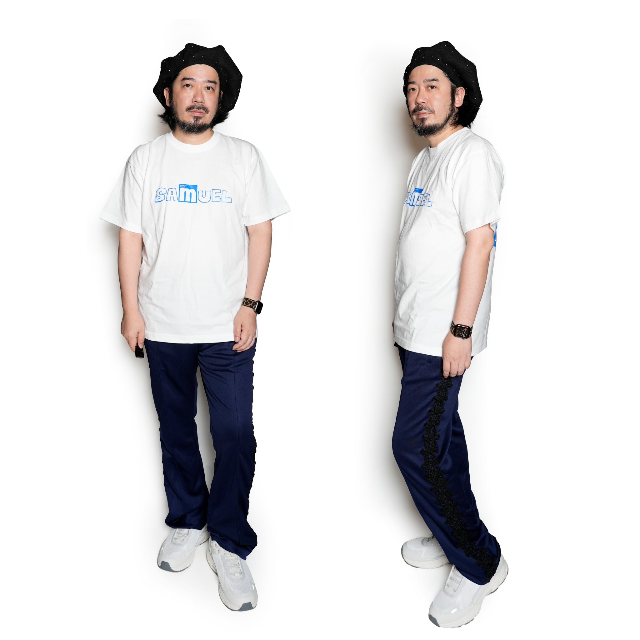 SM-01 | SAMUEL × MANHATTAN RECORDS M LOGO TEE | Color:White / Black【SAMUEL_サミュエル】 【ネコポス選択可能】