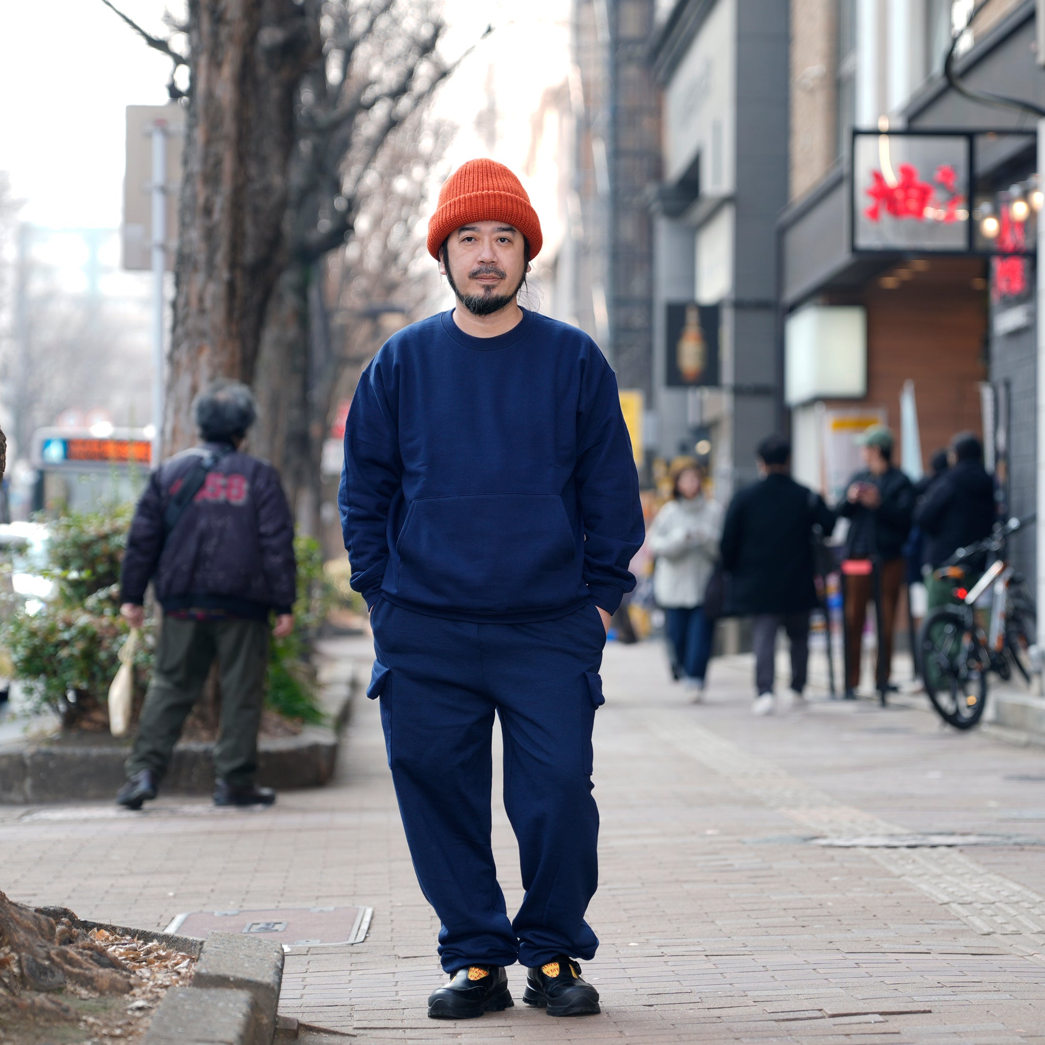 RELAX FIT №134　[Sweat cargo pants] Color:Black/Navy/【RELAX FIT_リラックスフィット】