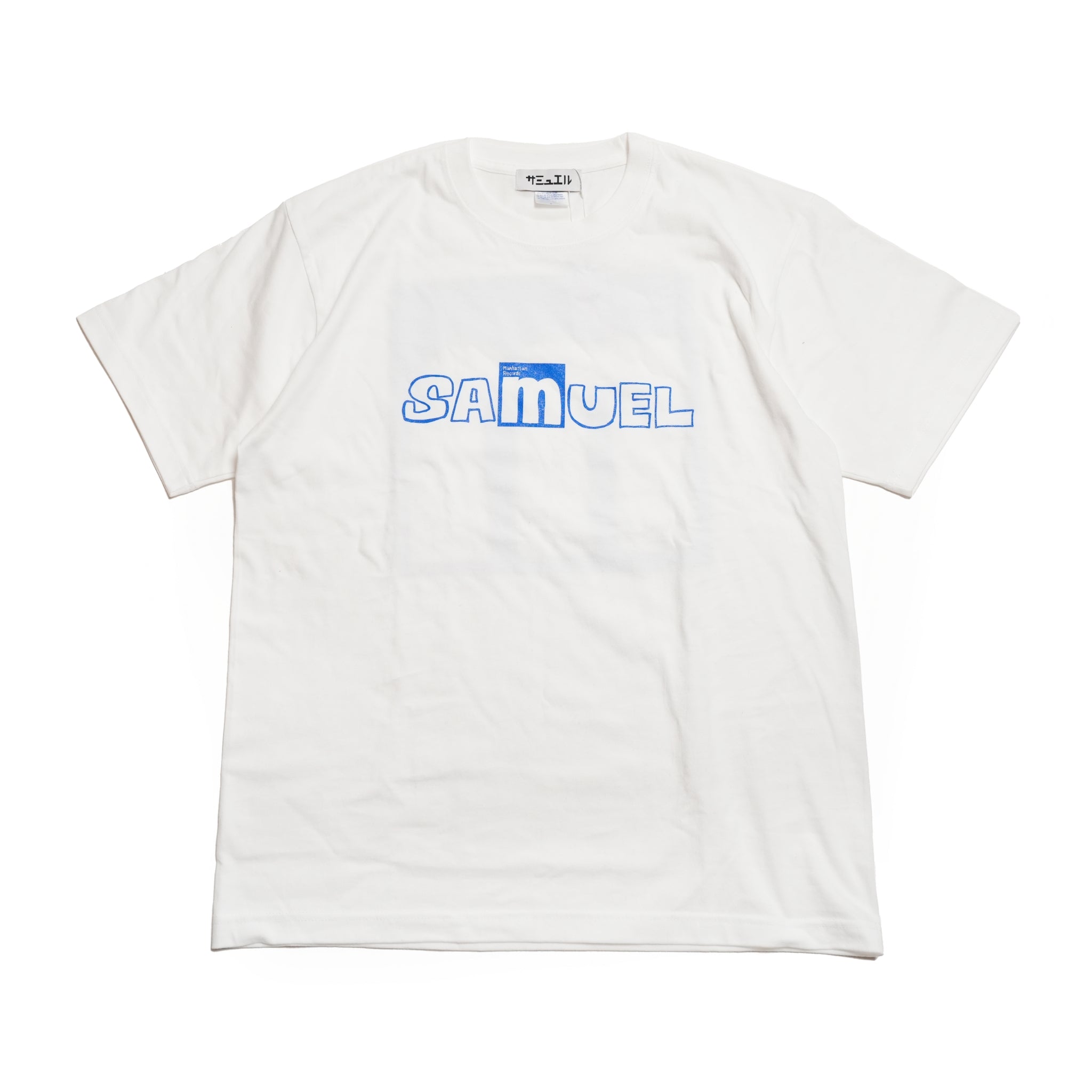 SM-01 | SAMUEL × MANHATTAN RECORDS M LOGO TEE | Color:White / Black【SAMUEL_サミュエル】 【ネコポス選択可能】