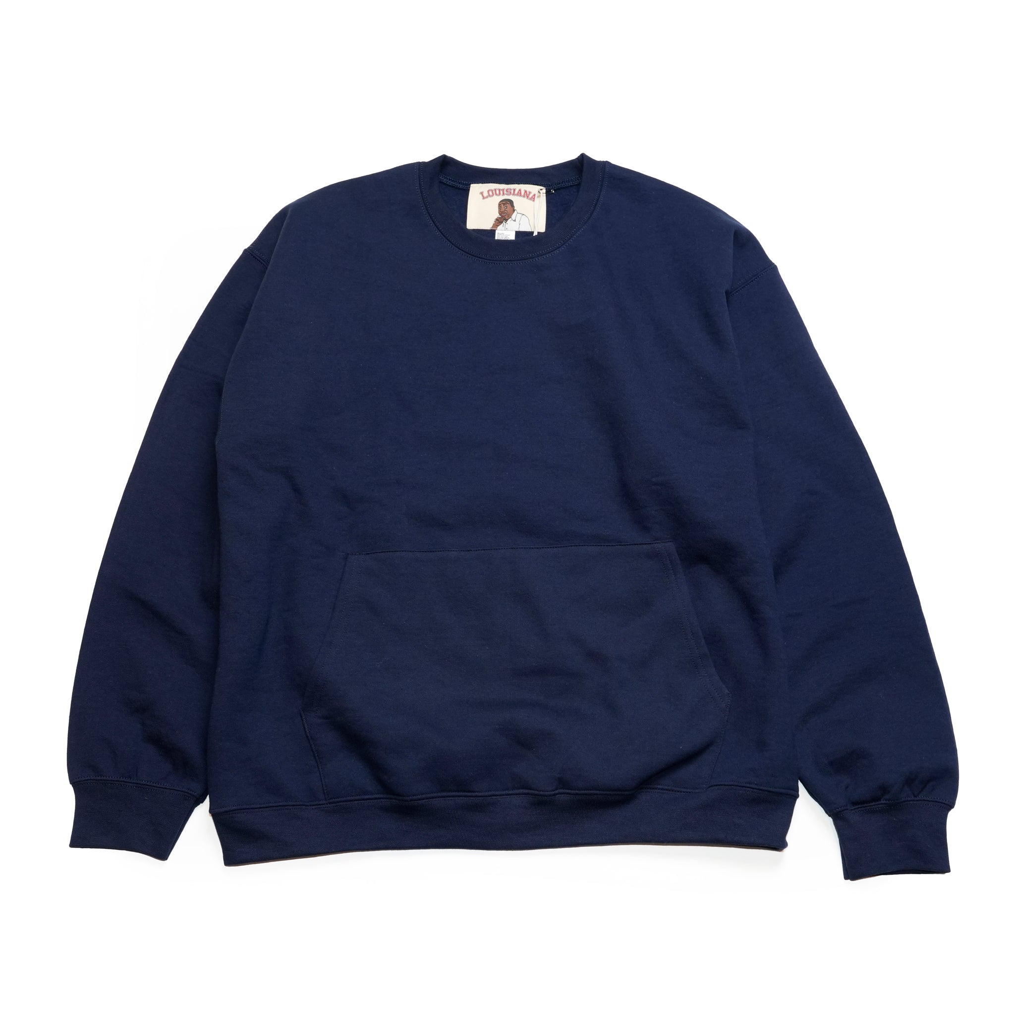 RELAXFIT №117　[muff pocket crew sweat] Color:Black/Navy/Ash Gray【RELAX FIT_リラックスフィット】