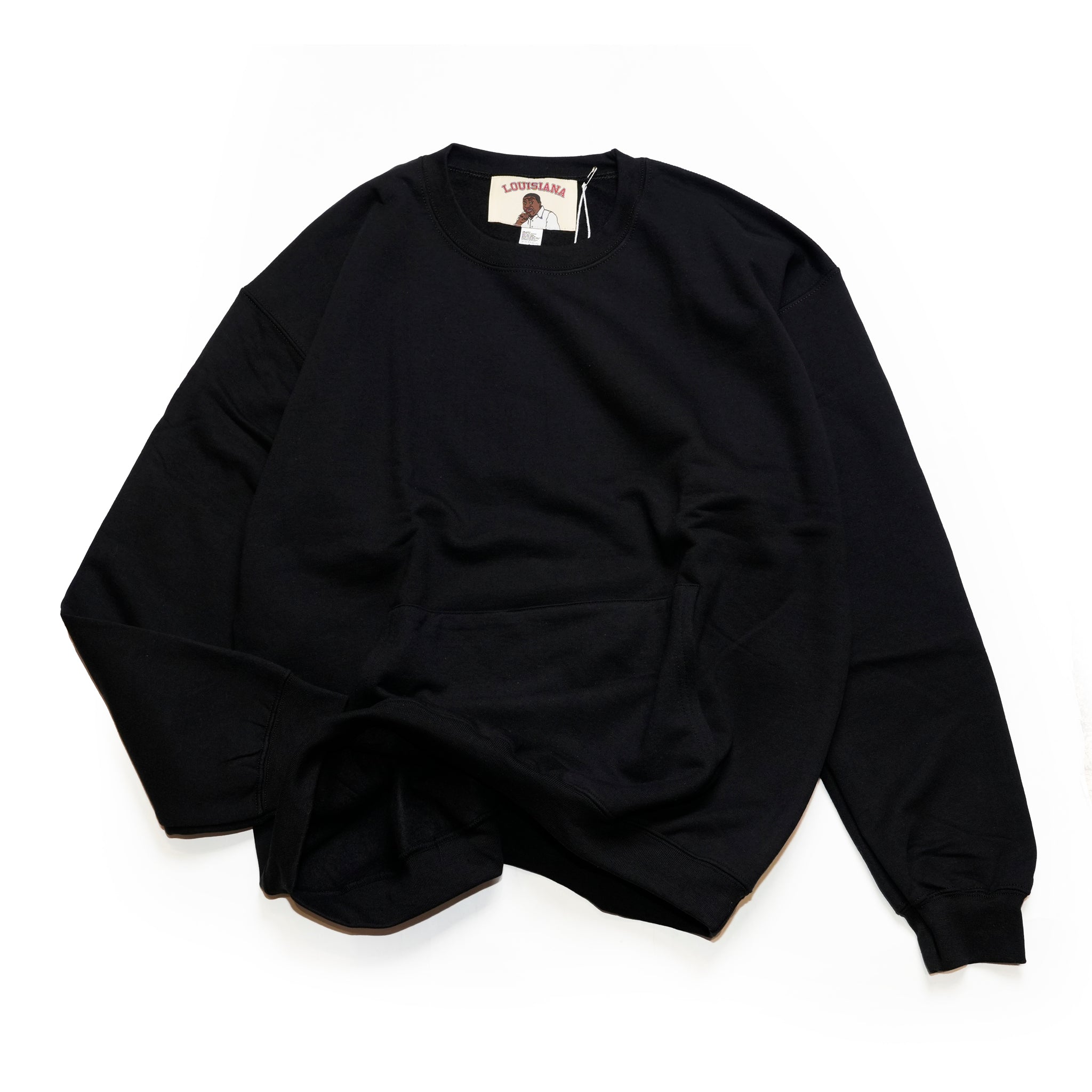 RELAXFIT №117　[muff pocket crew sweat] Color:Black/Navy/Ash Gray【RELAX FIT_リラックスフィット】