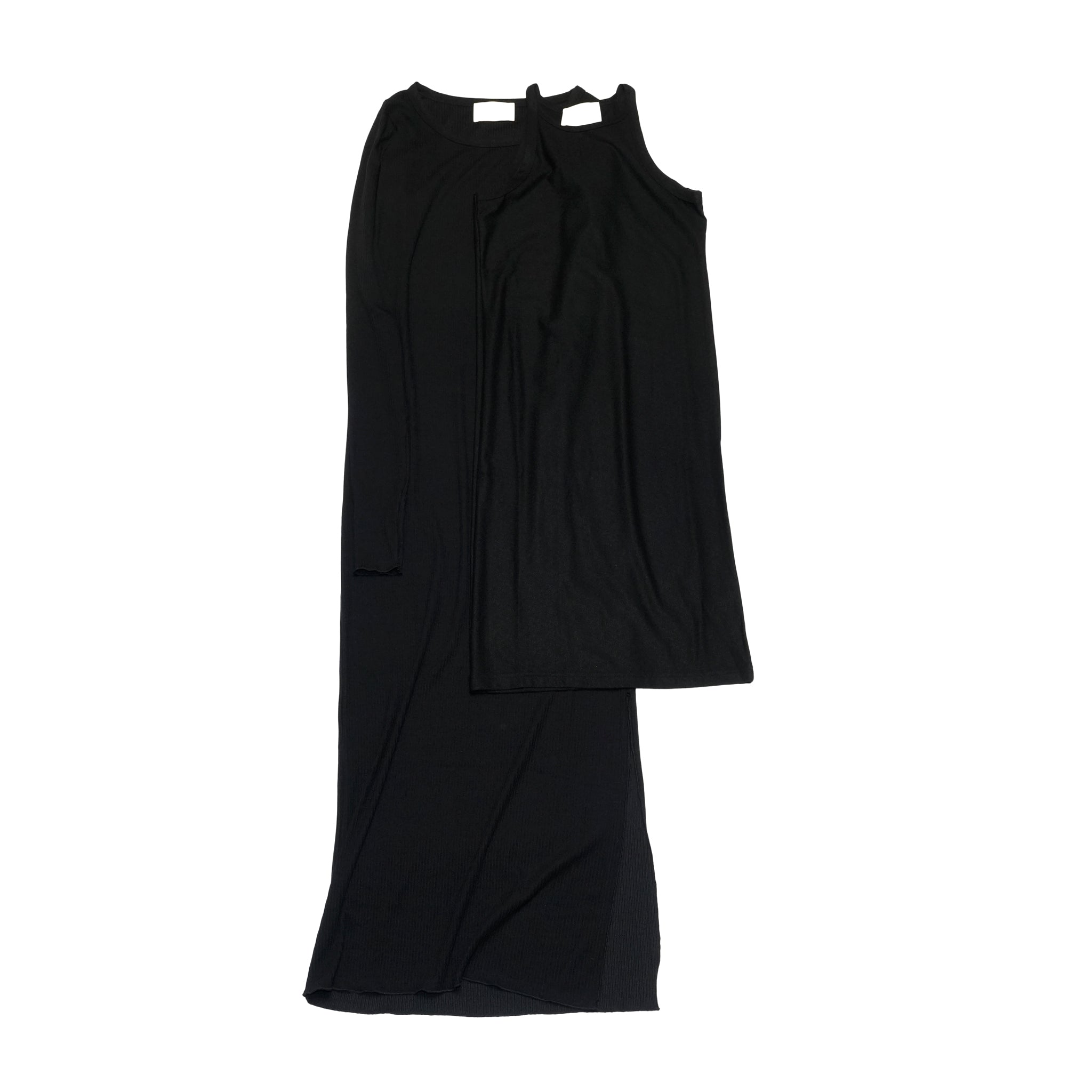 2PACK LS BOAT DRESS | Color_Black | No_252-413_black【CaRouseLamBRa_ケラウズランブラ】