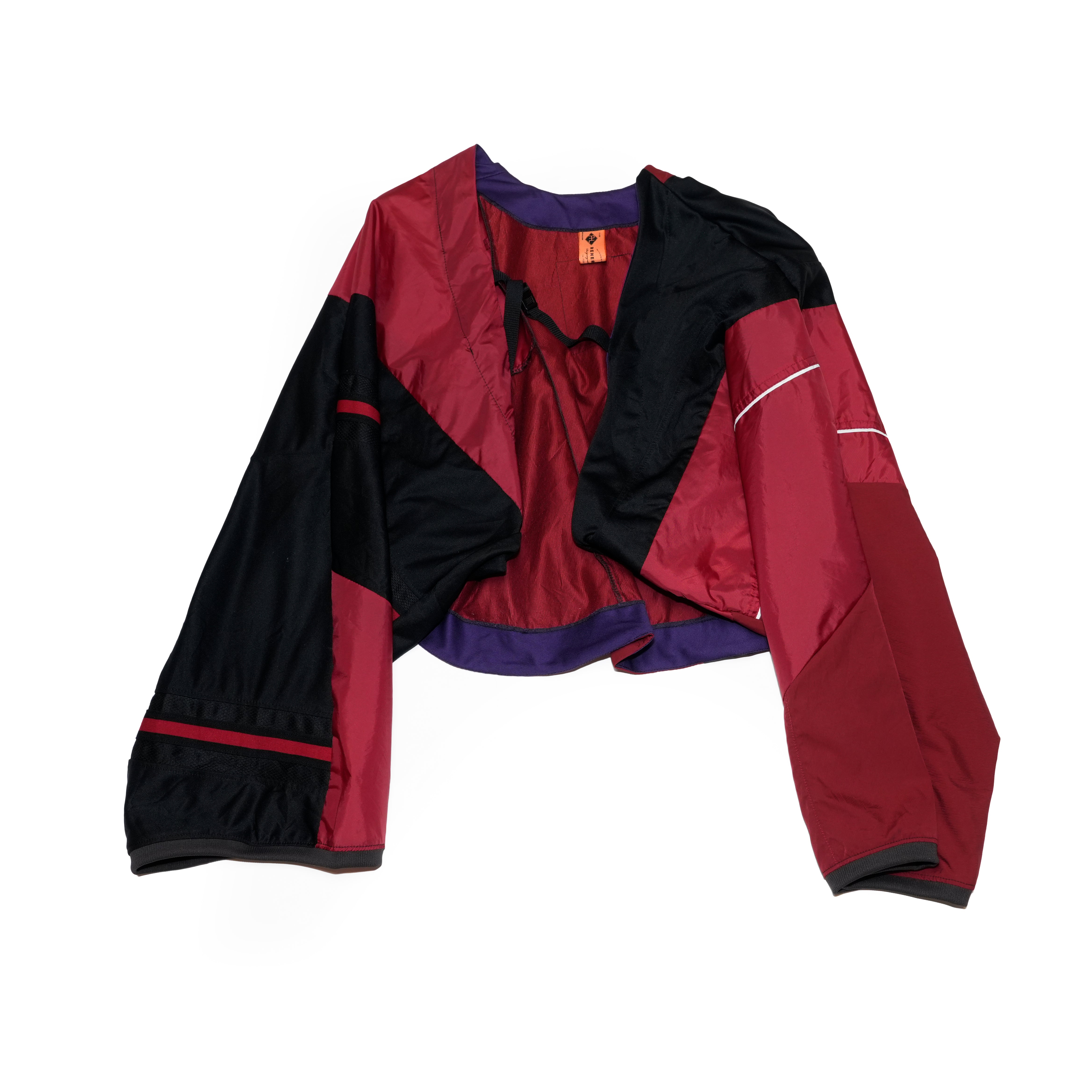 AT252 | ジャージパッチワークボレロ | Color:Multi_07 | Size-Free【REHERSALL_リハーズオール】