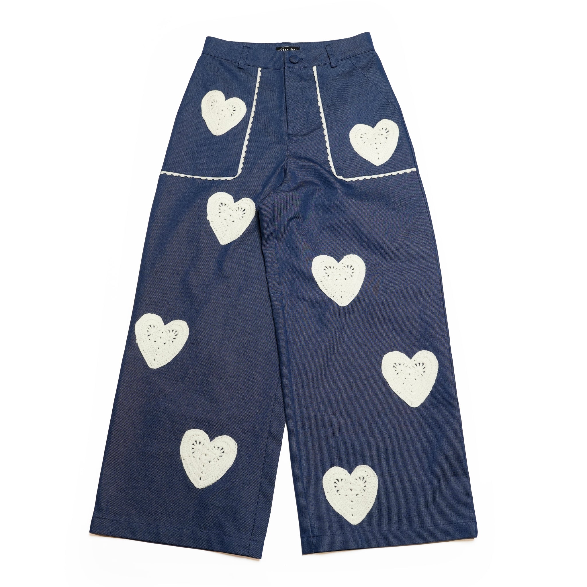 31SJ01TR221DEN_Denim | Heart to Heart Trousers | Color:Denim【SISTER JANE_シスタージェーン】