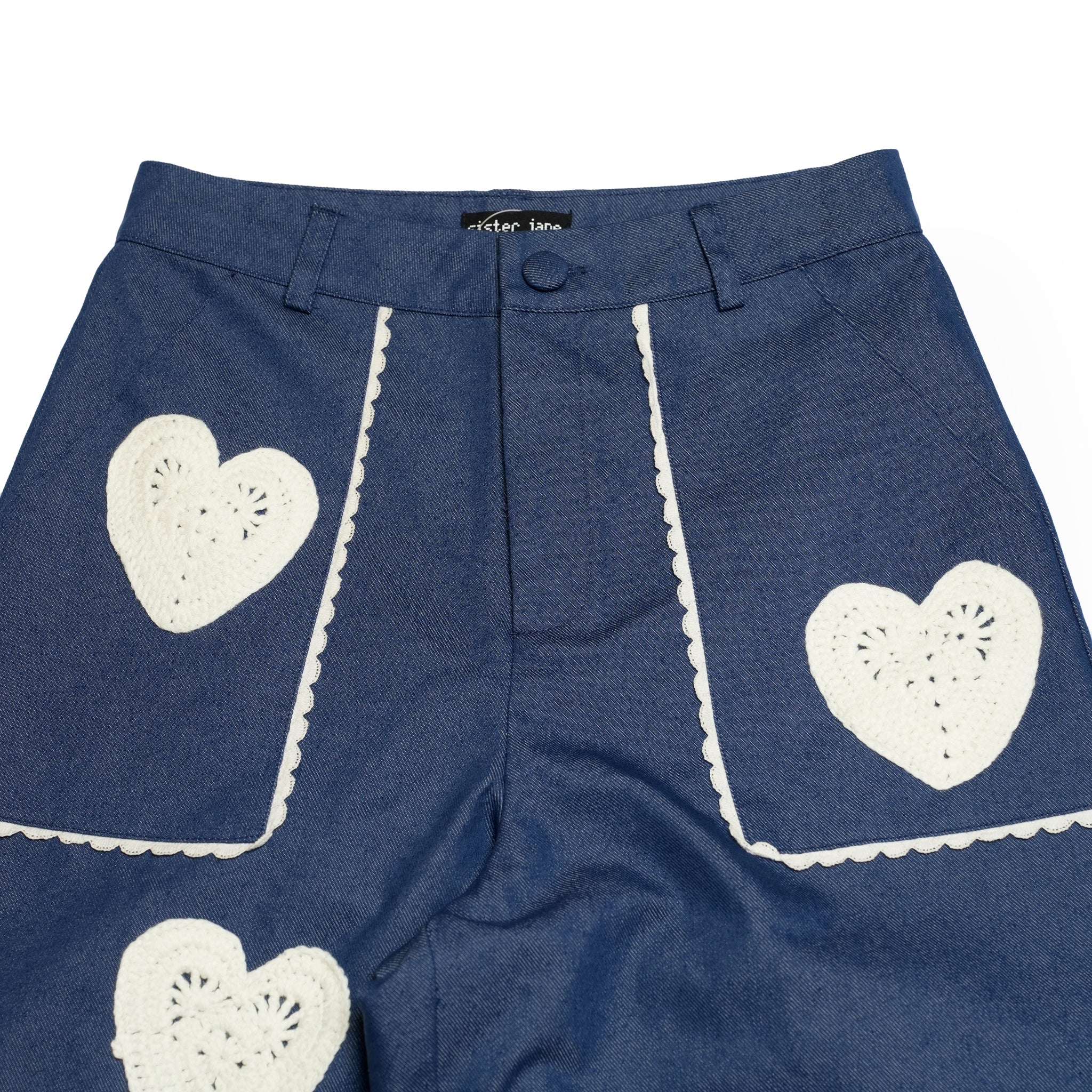 31SJ01TR221DEN_Denim | Heart to Heart Trousers | Color:Denim【SISTER JANE_シスタージェーン】