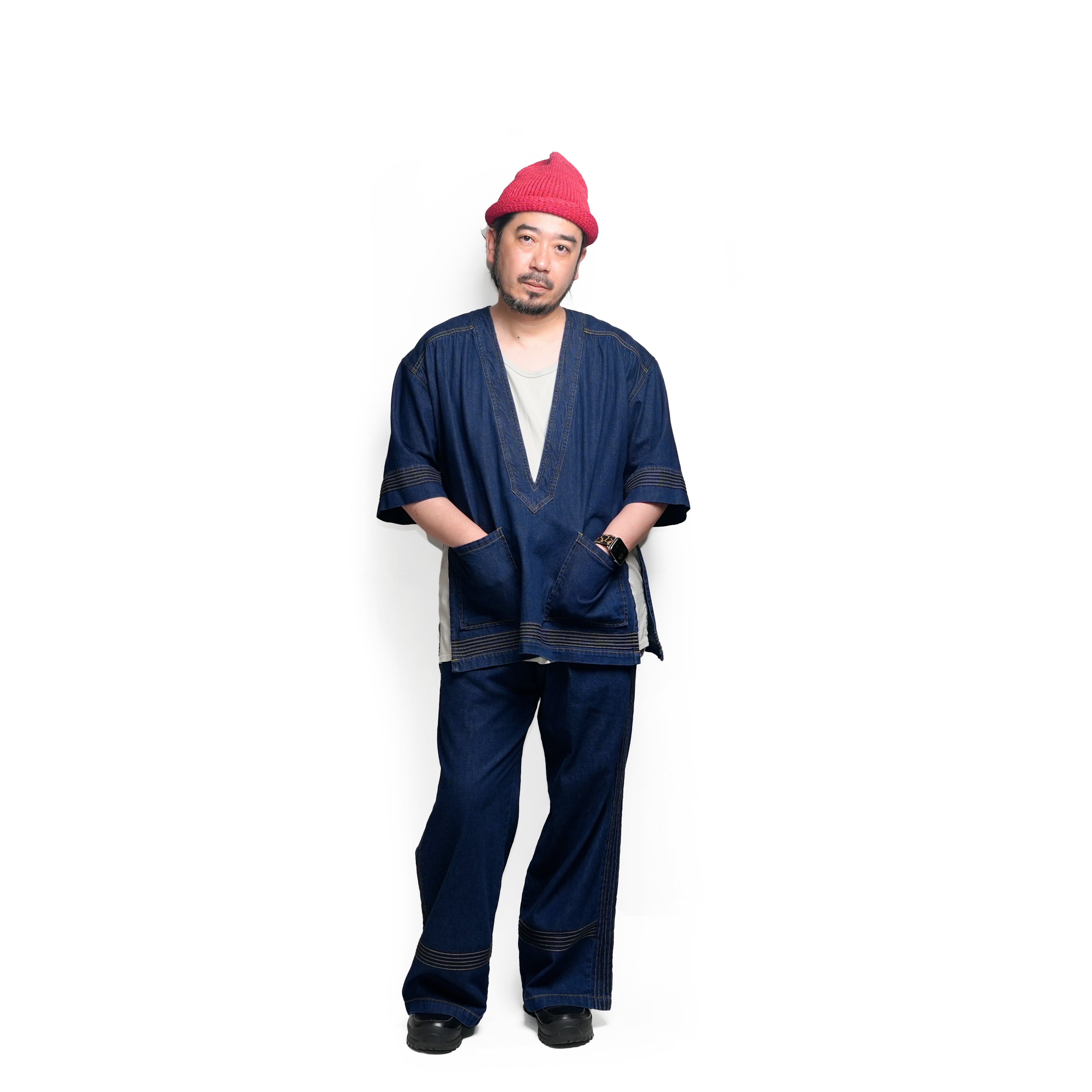 Denim Tops | Color_Navy | No_l-to002_navy【Looper_ルーパー】