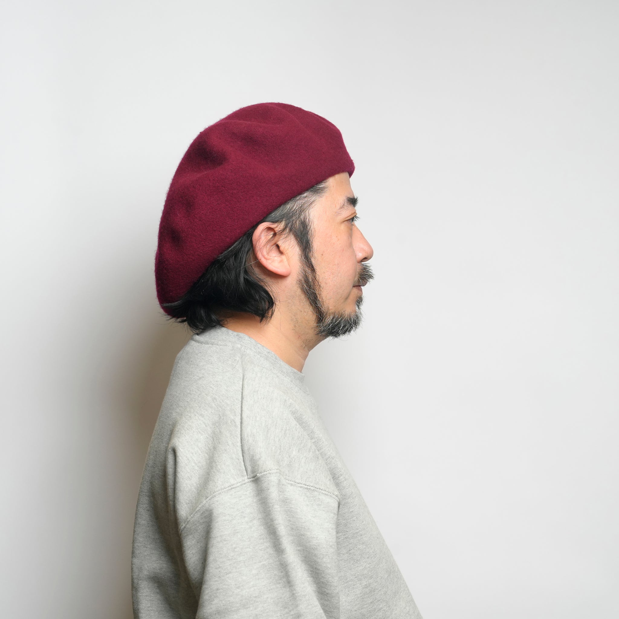 Big Basque Beret | Color:Black/GRAY/GREEN/NAVY/BURGUNDY【ORIGINAL