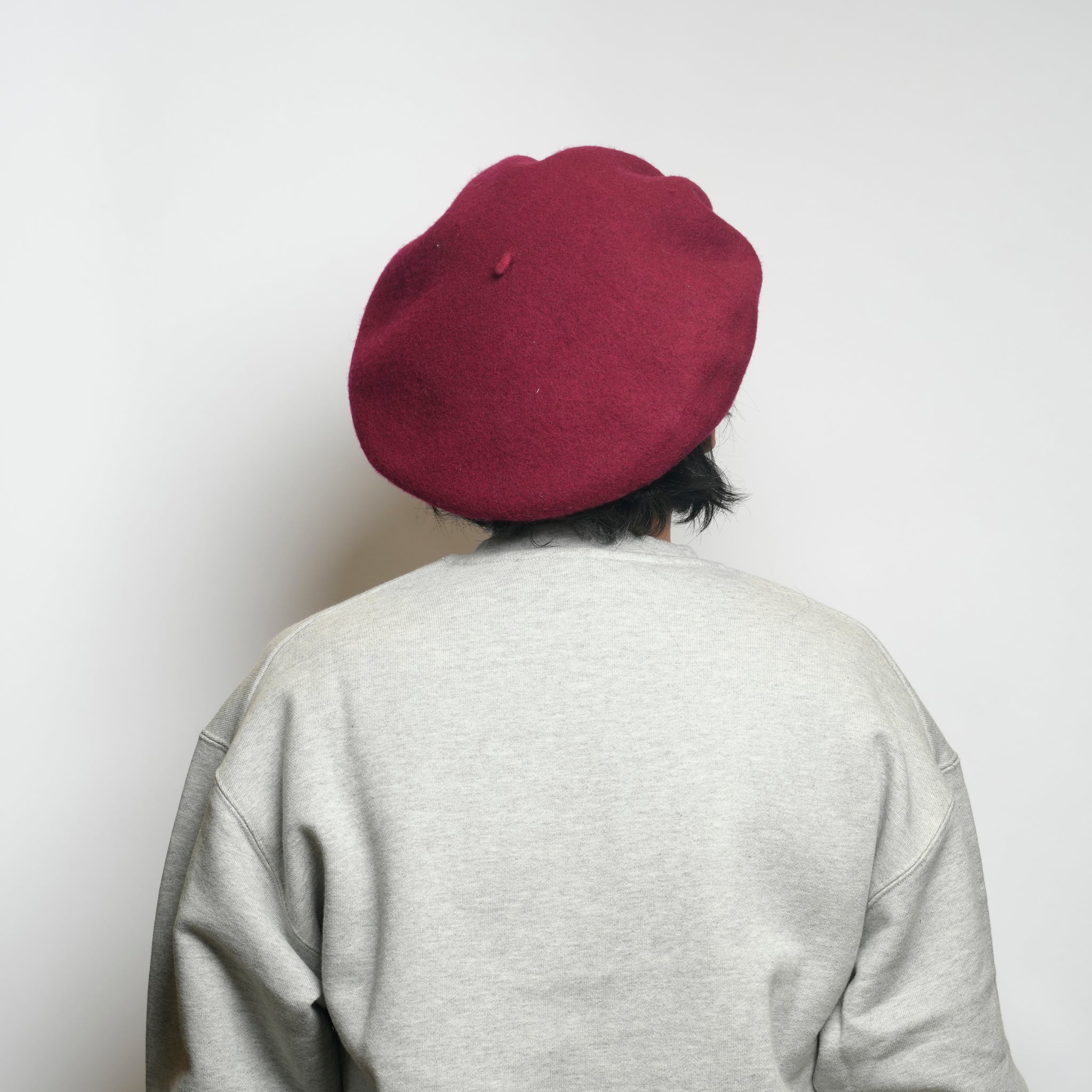 Big Basque Beret | Color:Black/GRAY/GREEN/NAVY/BURGUNDY【ORIGINAL