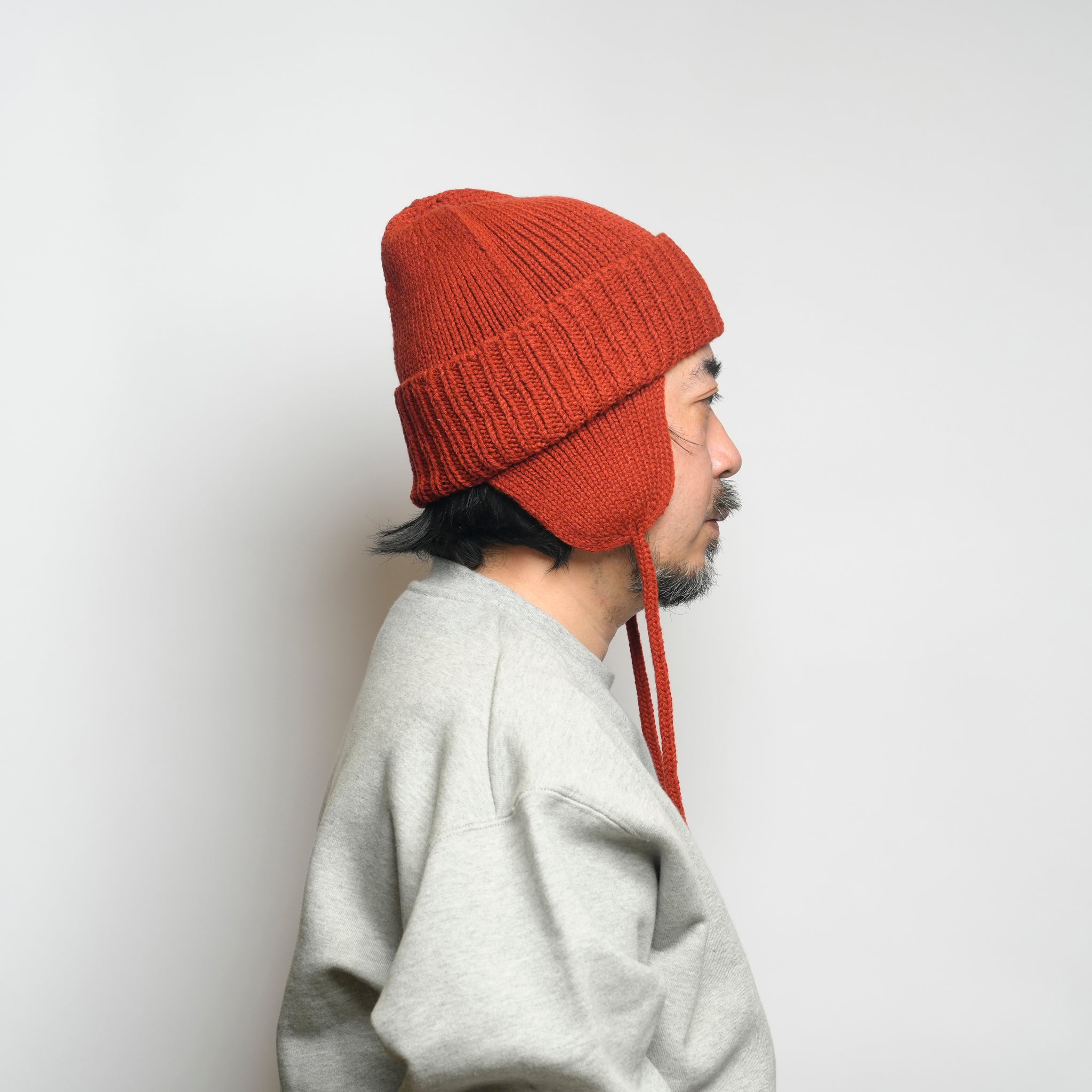 Ear Knit Watch – Ivory / Orange / Gray / Black | RACAL【ネコポス選択可能】