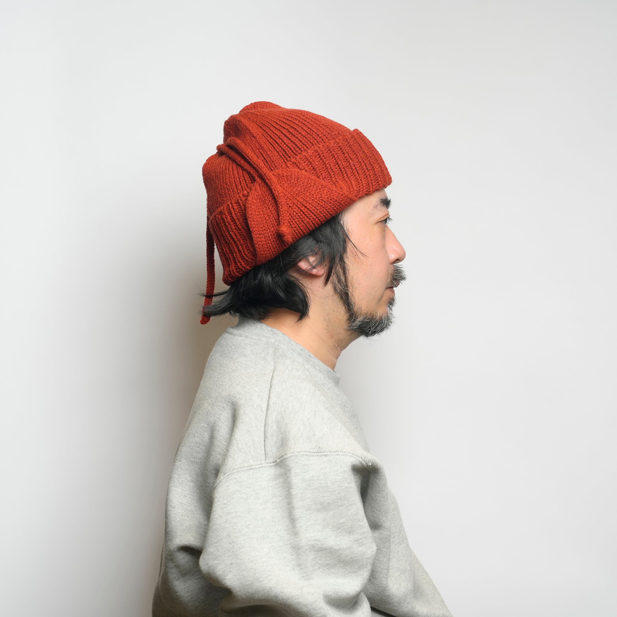 Ear Knit Watch – Ivory / Orange / Gray / Black | RACAL【ネコポス選択可能】