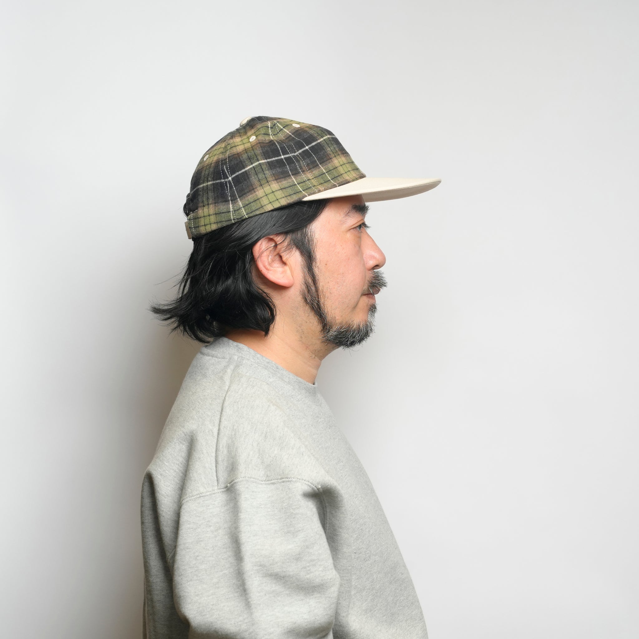 6 panel long brim cap – Green(C) | stf-001-green(c) | SHARE THE FANTASY