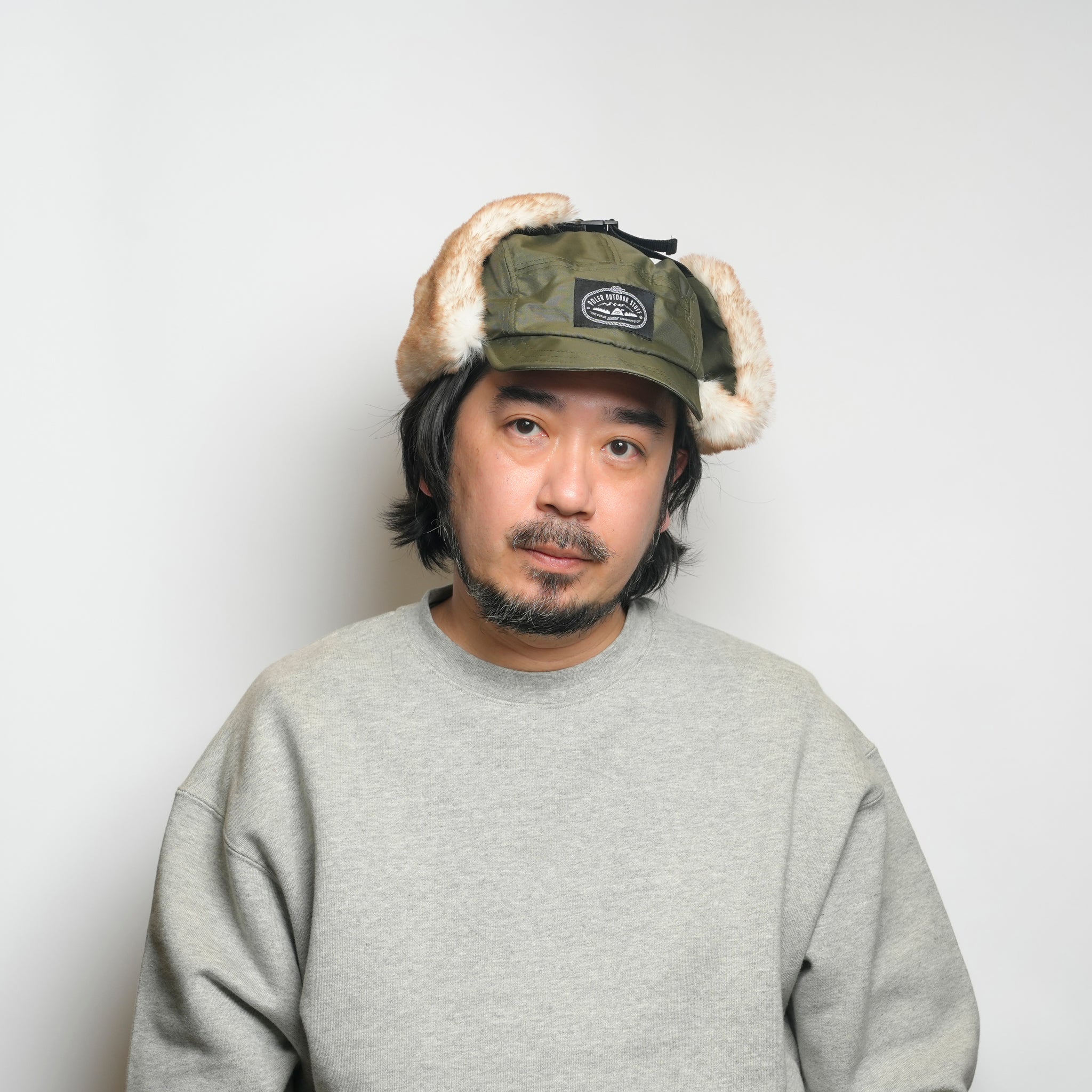 PL FLIGHT NYLON FUR FLAP CAP OLIVE[253MCV0082-OLV] – Olive | 4100225fw0229_olive | POLER【ネコポス選択可能】