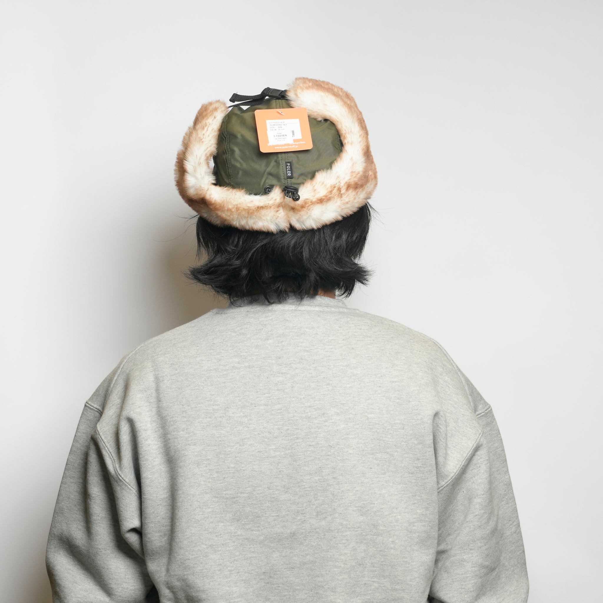 PL FLIGHT NYLON FUR FLAP CAP OLIVE[253MCV0082-OLV] – Olive | 4100225fw0229_olive | POLER【ネコポス選択可能】
