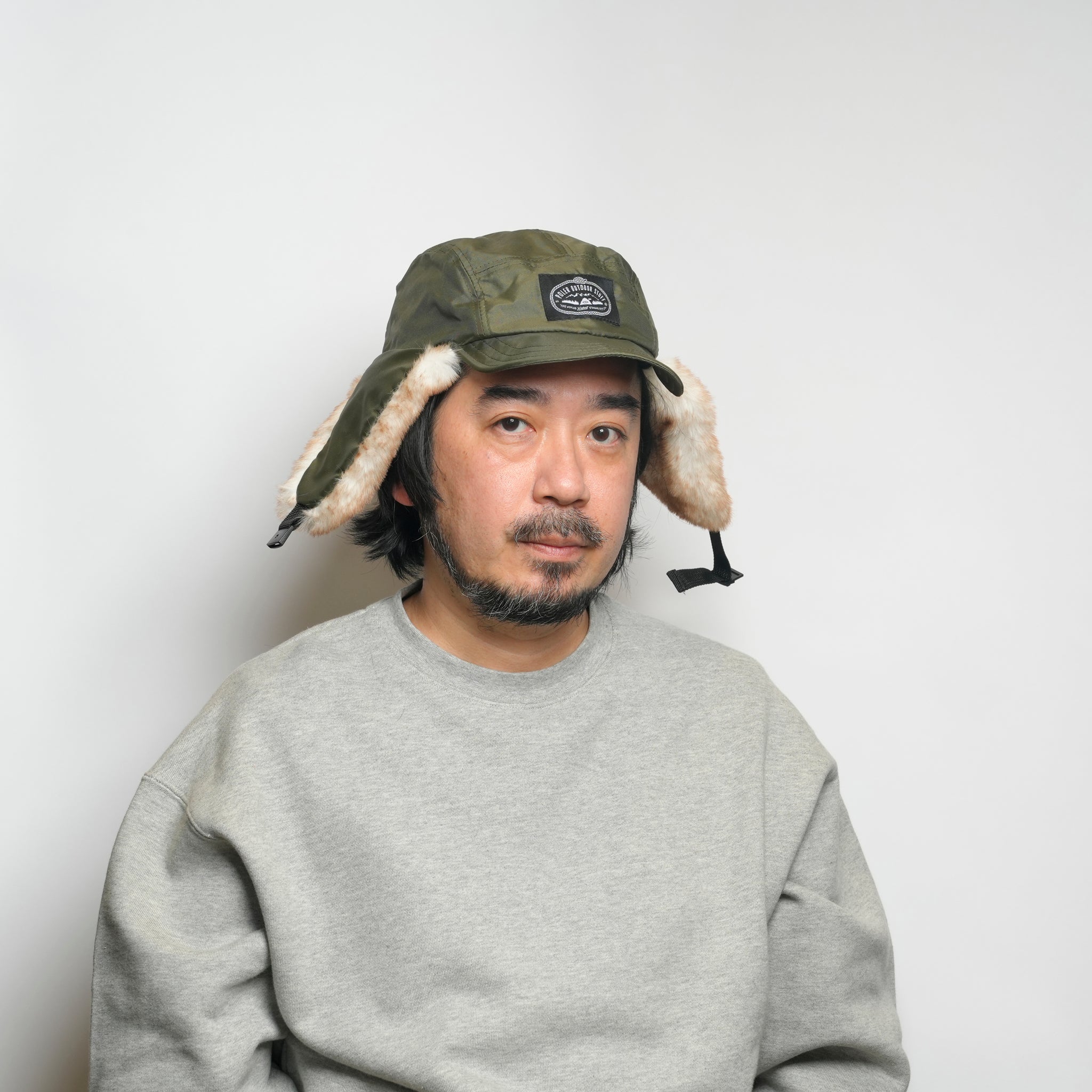 PL FLIGHT NYLON FUR FLAP CAP OLIVE[253MCV0082-OLV] – Olive | 4100225fw0229_olive | POLER【ネコポス選択可能】