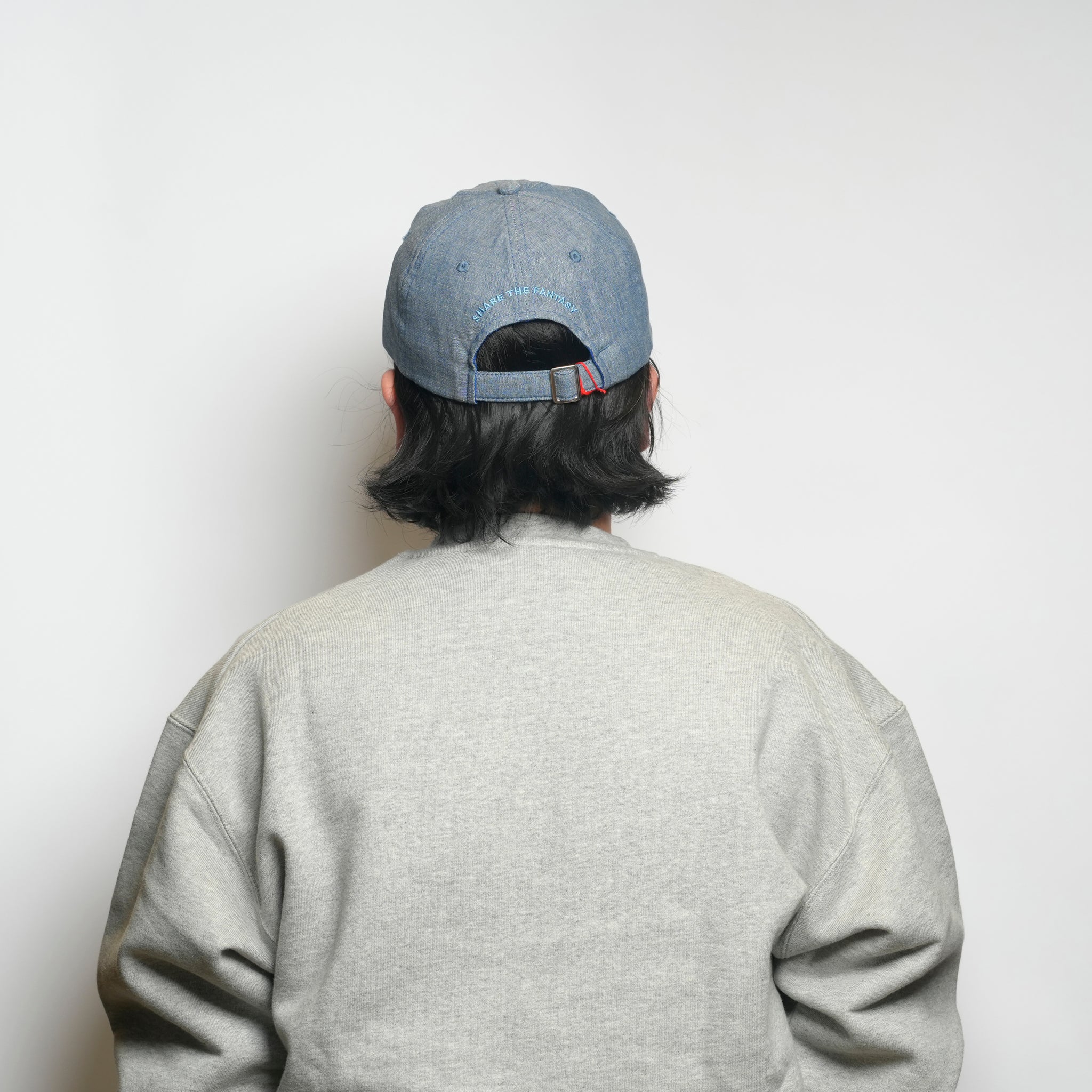 6 panel long brim cap – Indigo(P) | stf-001-indigo(p) | SHARE THE FANTASY