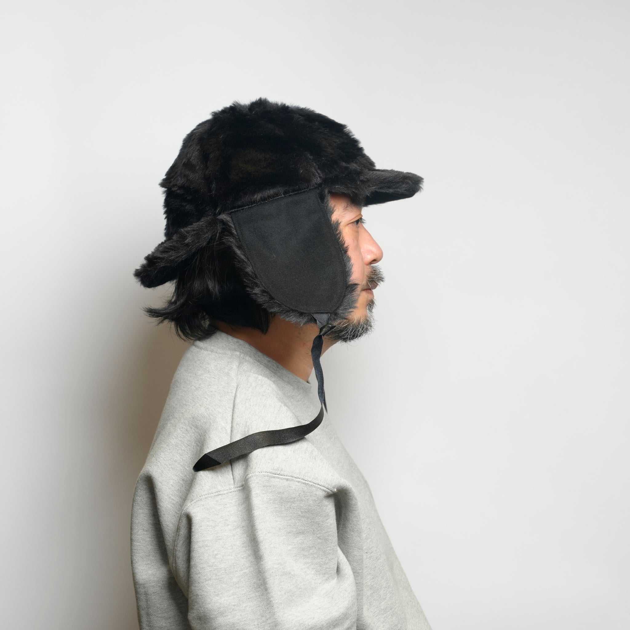 FUR DEERSTALKER – Black | ORIGINAL JOHN