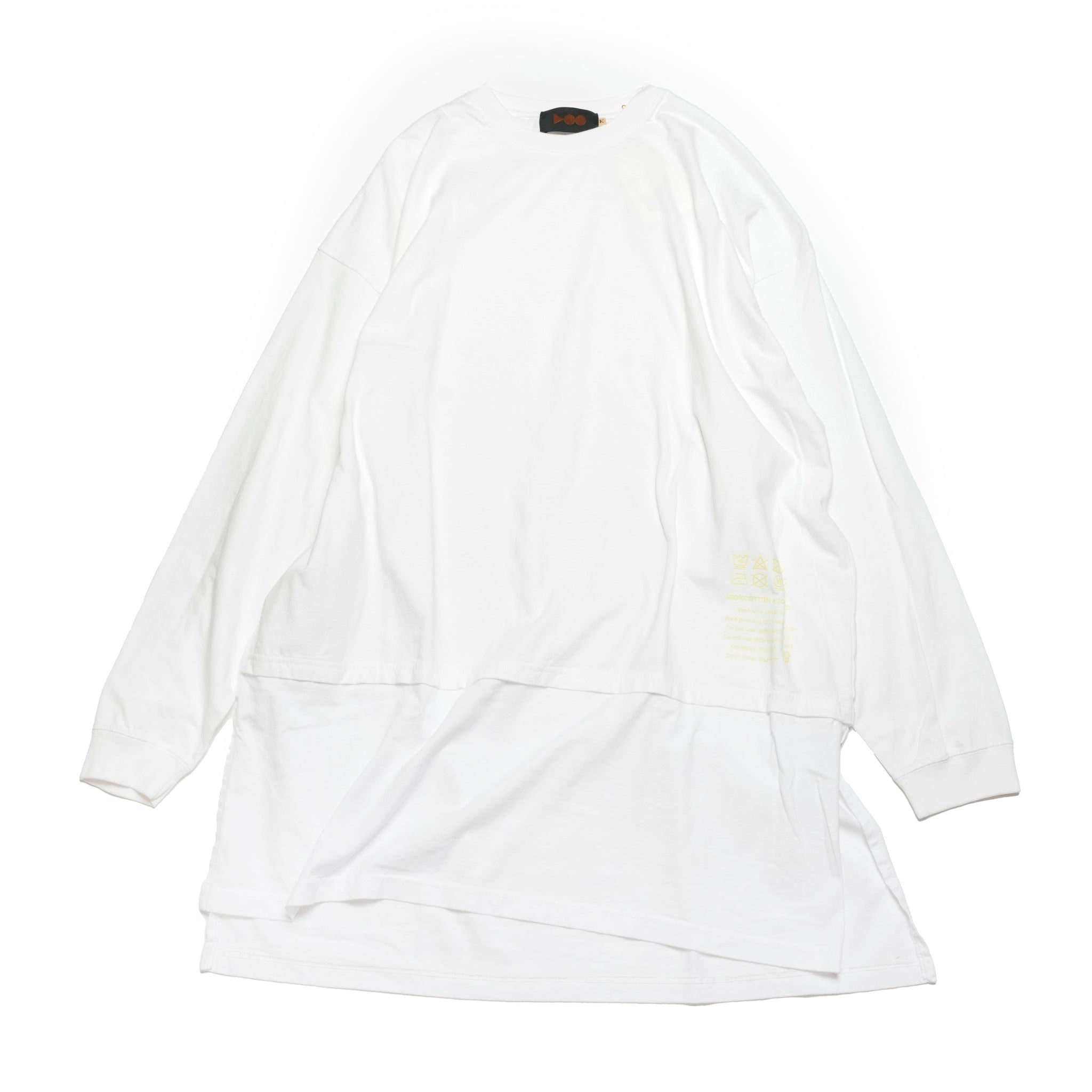 VOO-1213_White | D.I.Y LONG LONG TEE | Color:White【VOO_ヴォー】