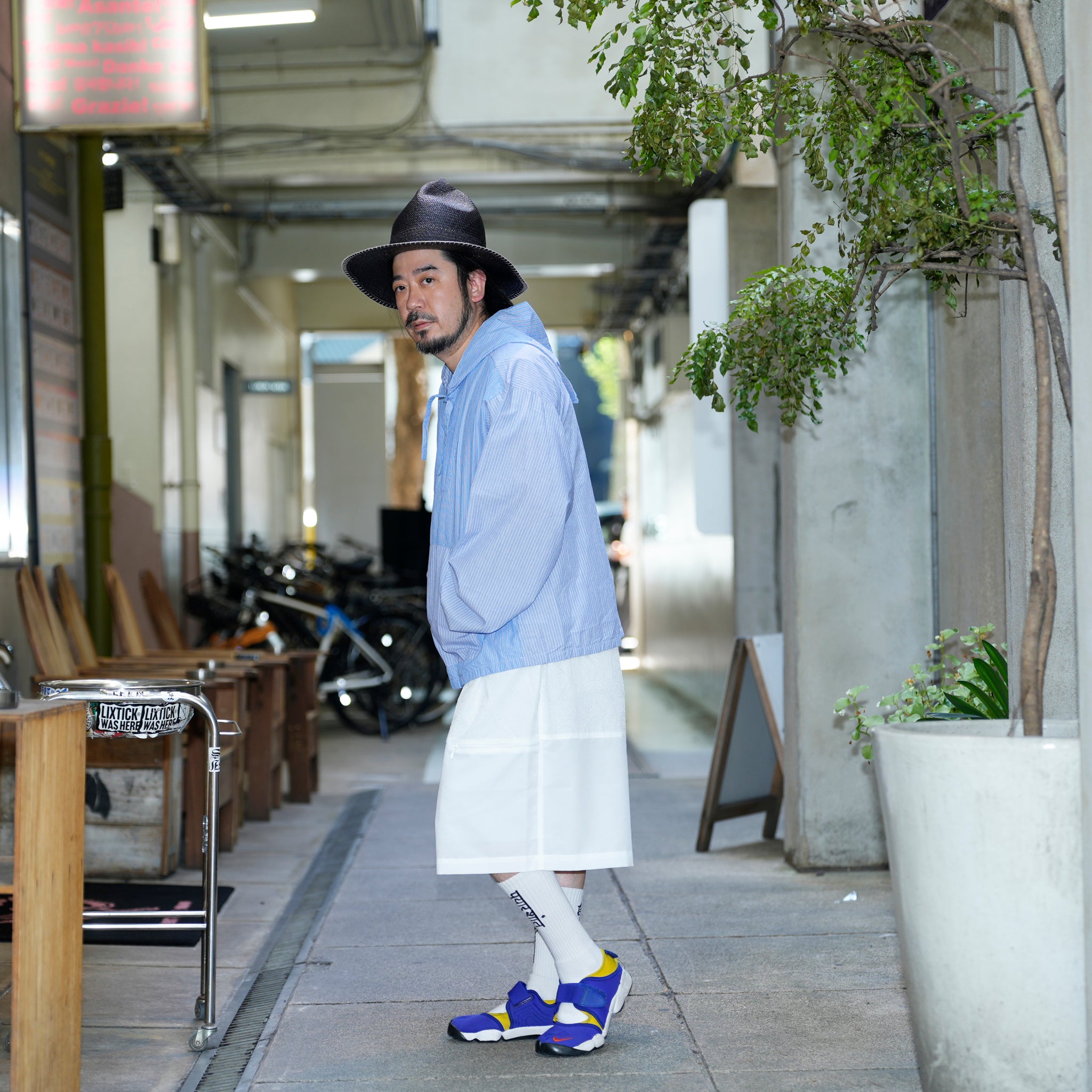 SHIRT PARKA- CRAZY STRIPE(BLUE) | Color_Blue | No_SHPK-01【CATTA_カッタ】