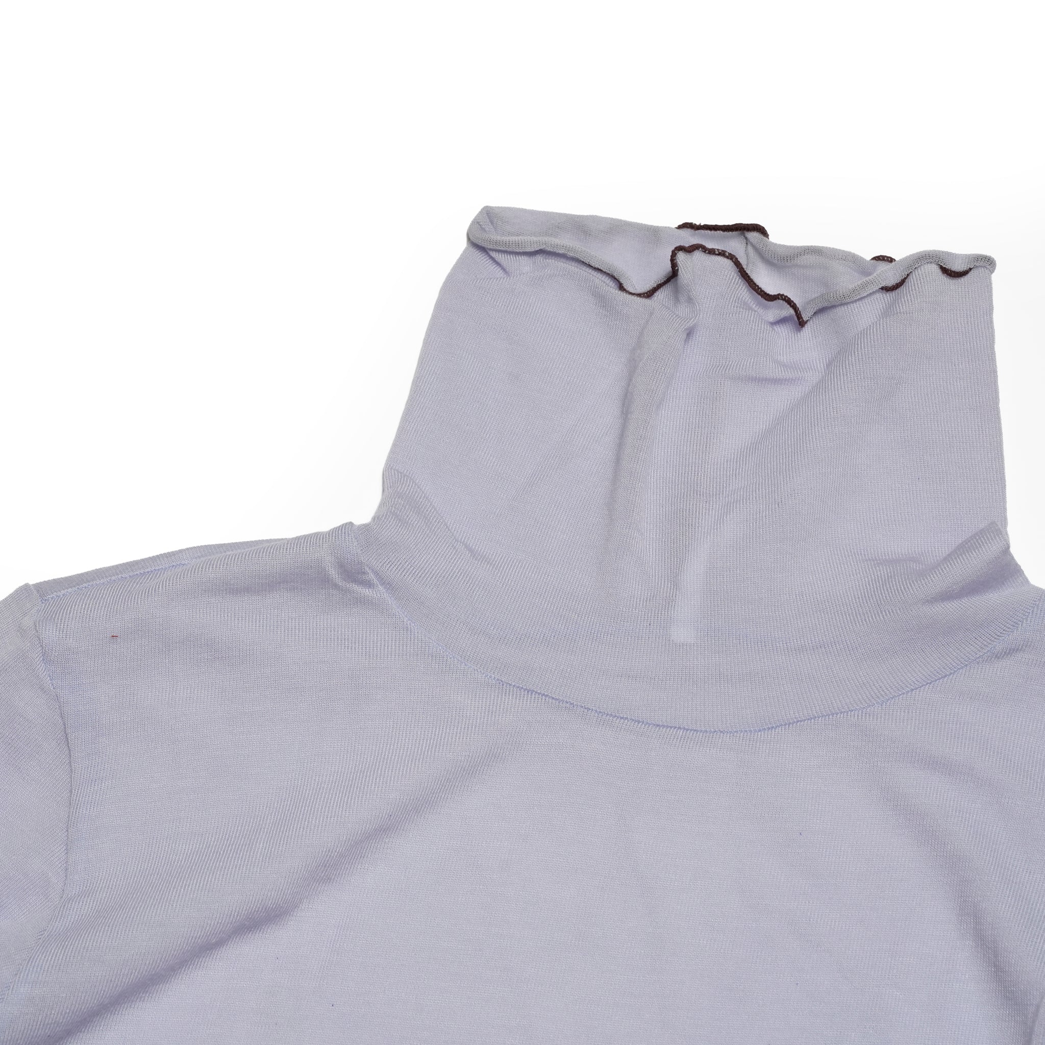 cashmere silk color block turtle | Color_Light Blue / Red | No_WHT25FCS4007【WHYTO_ホワイト】