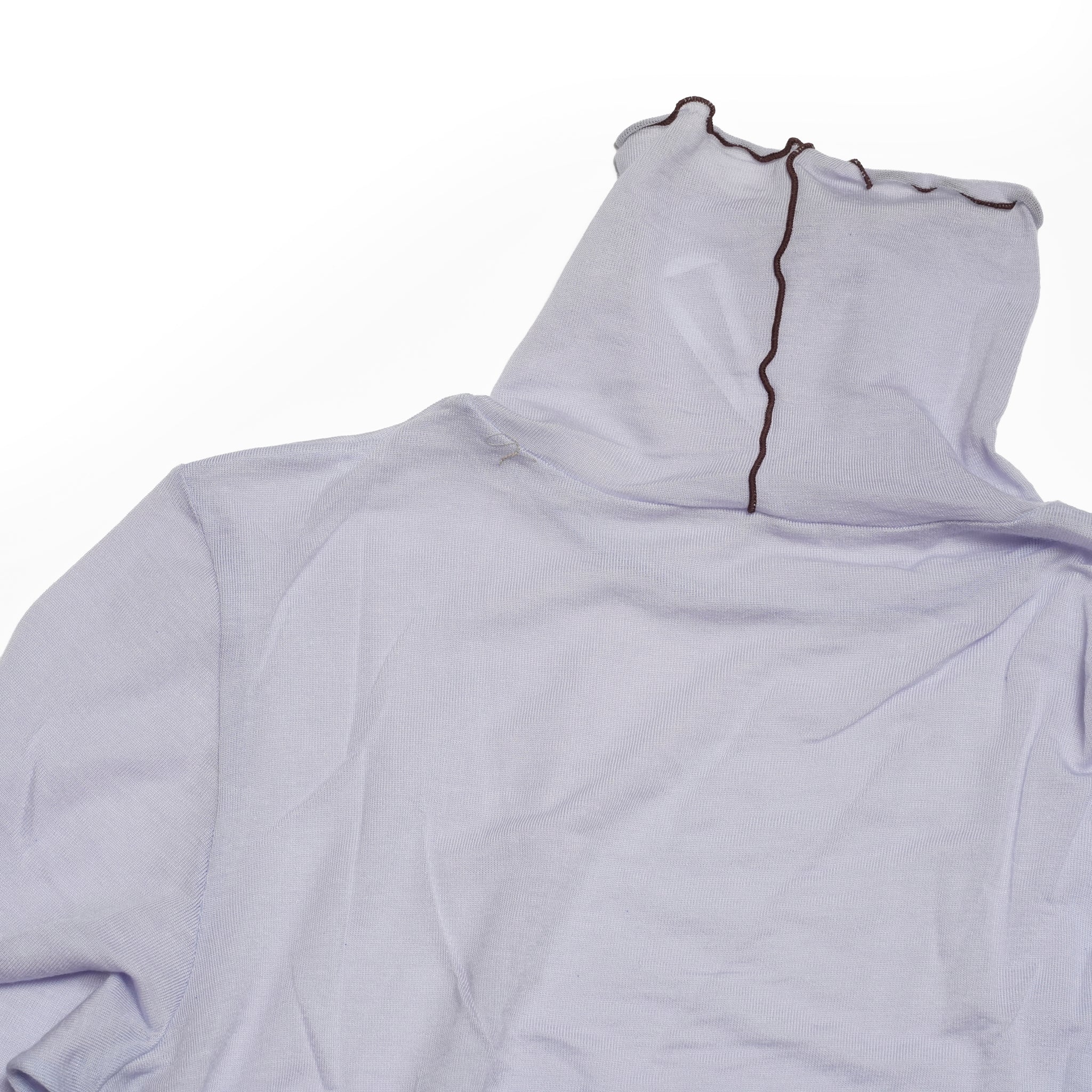 cashmere silk color block turtle | Color_Light Blue / Red | No_WHT25FCS4007【WHYTO_ホワイト】