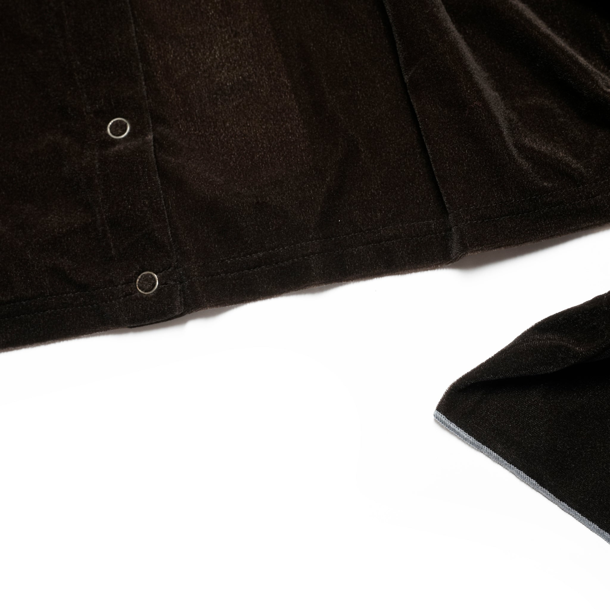 sheer velour cardigan | Color_Brown | No_WHT25FCS4005【WHYTO_ホワイト】【ネコポス選択可能】