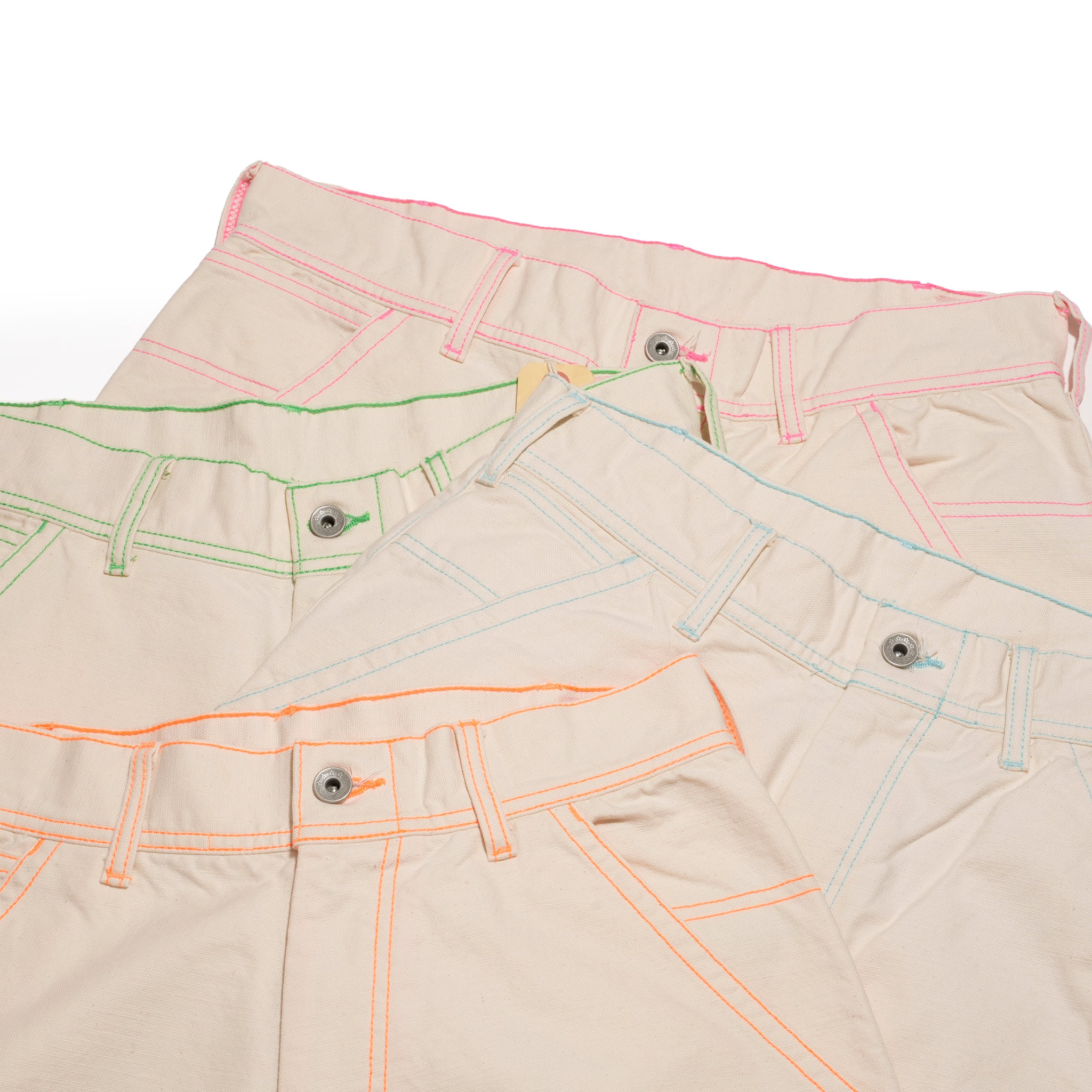 Painter pants -Quarter Length | Color_4 stich colors | No_CBC-ImSt-18【IMPRESTORE_インプレストア】