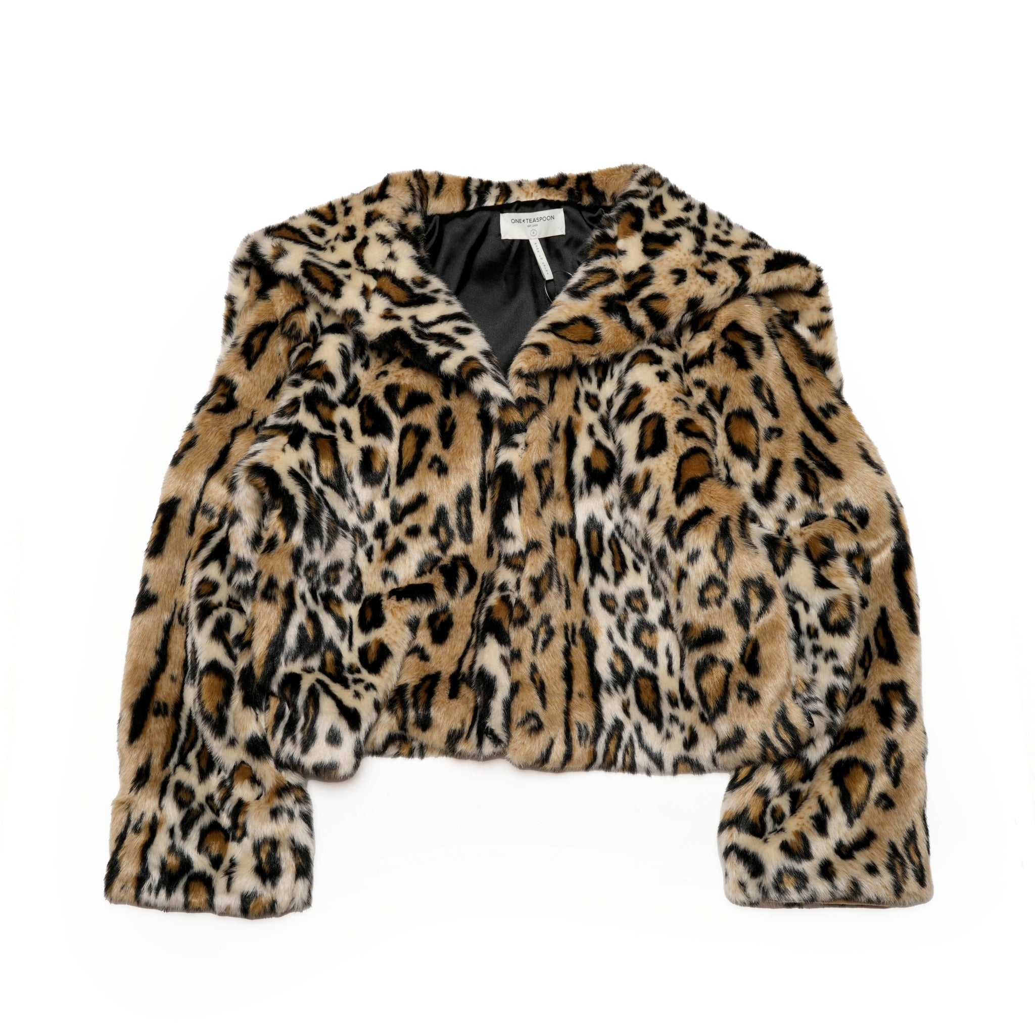 26615_ANIMAL | FAUX LEOPARD SPLIT HOOD JACKET | Color:ANIMAL【ONE TEASPOON_ワンティースプーン】