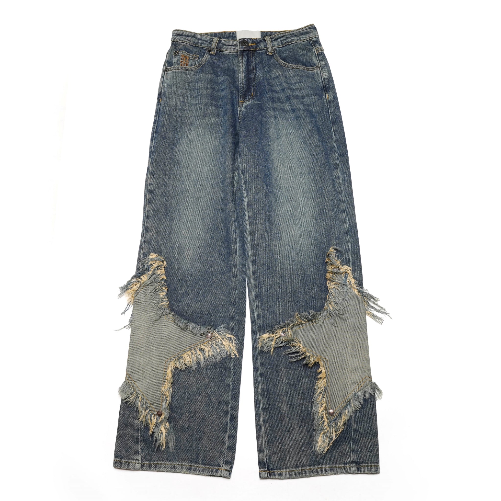 【One Teaspoon】Jackson ミッドウエスト・ワイドレッグデニム Jackson Mid Waist Wide Leg Denim Jeans - Rosewood | One