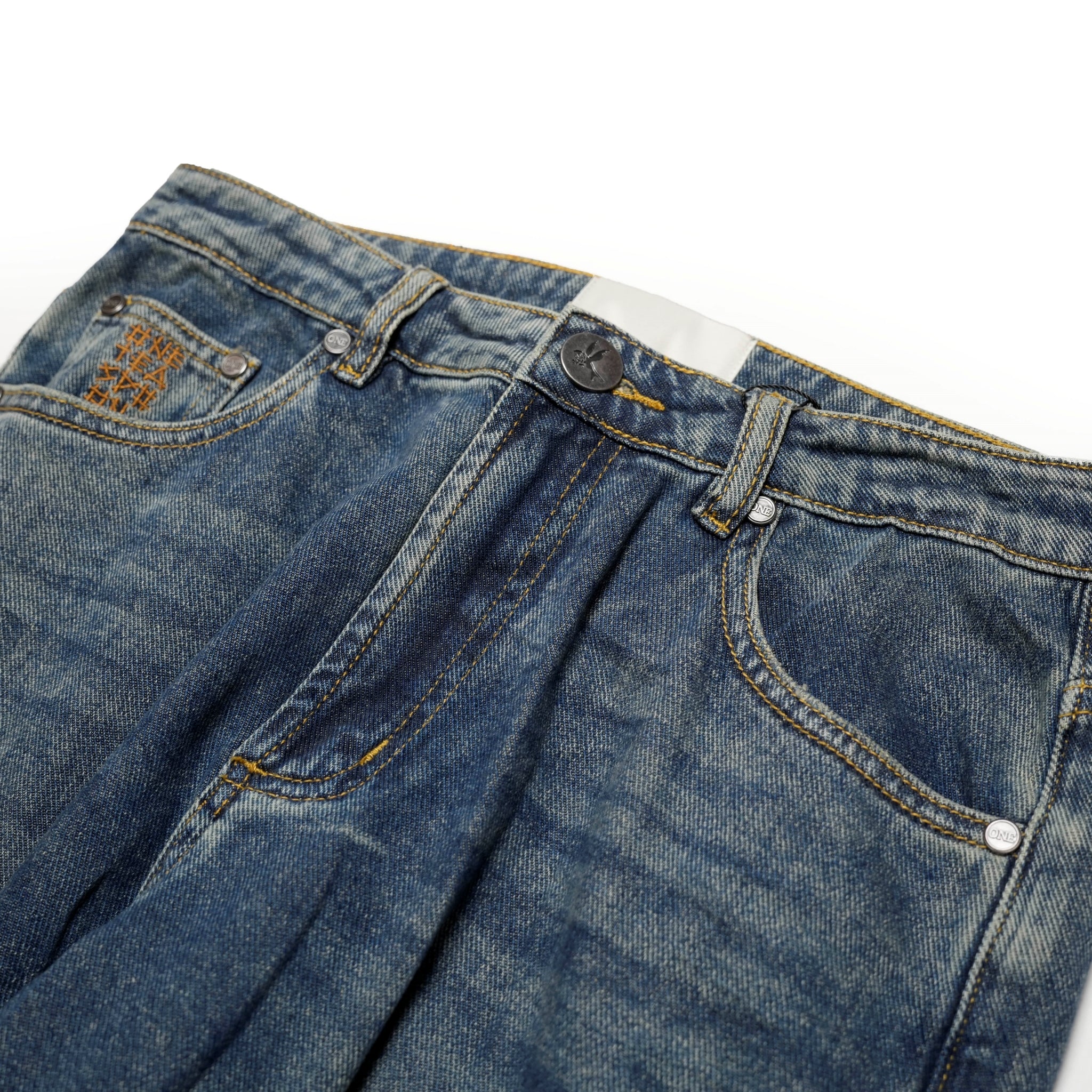 26510_MEMPHIS STAR | MEMPHIS STAR JACKSONS MID WAIST WIDE LEG JEANS | Color:MEMPHIS STAR【ONE TEASPOON_ワンティースプーン】