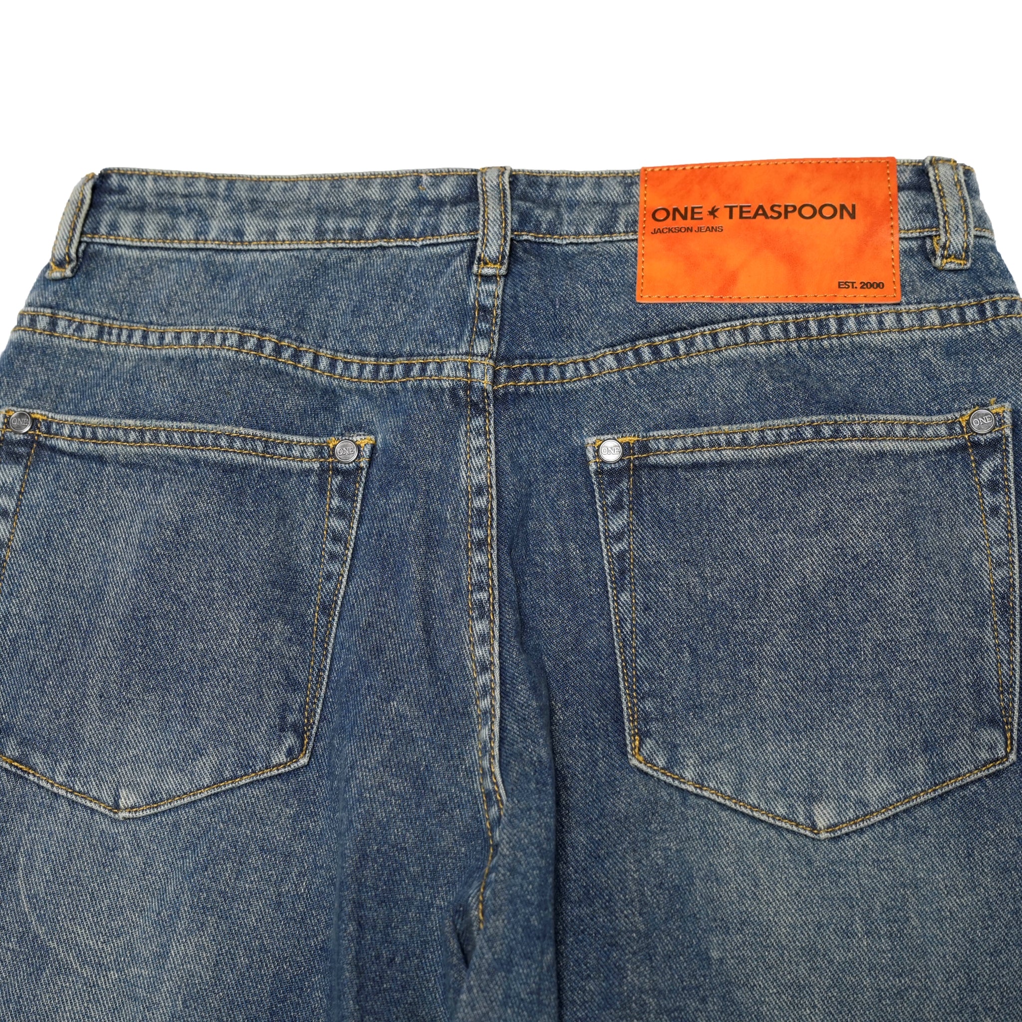 26510_MEMPHIS STAR | MEMPHIS STAR JACKSONS MID WAIST WIDE LEG JEANS | Color:MEMPHIS STAR【ONE TEASPOON_ワンティースプーン】