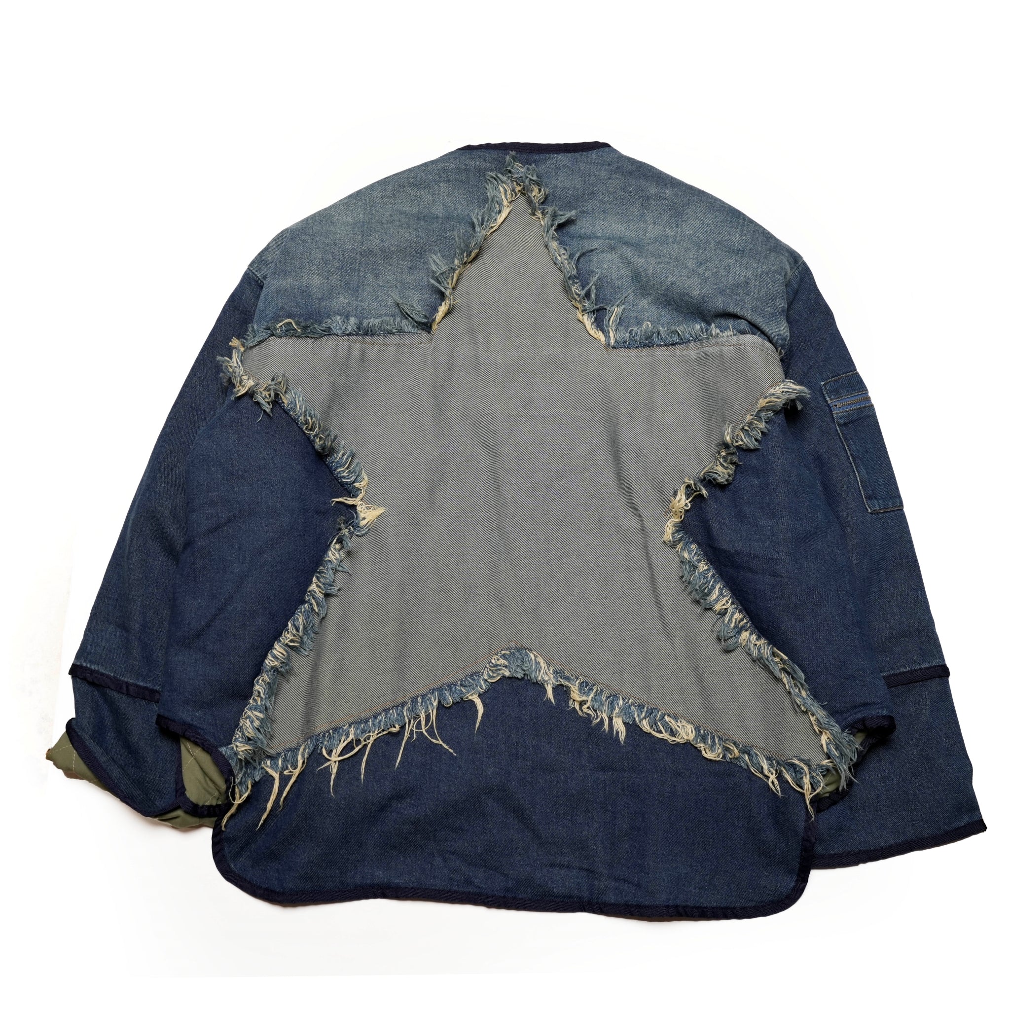 26513_MEMPHIS STAR | MEMPHIS LIGHT STAR DENIM WADDED JACKET | Color:MEMPHIS STAR【ONE TEASPOON_ワンティースプーン】